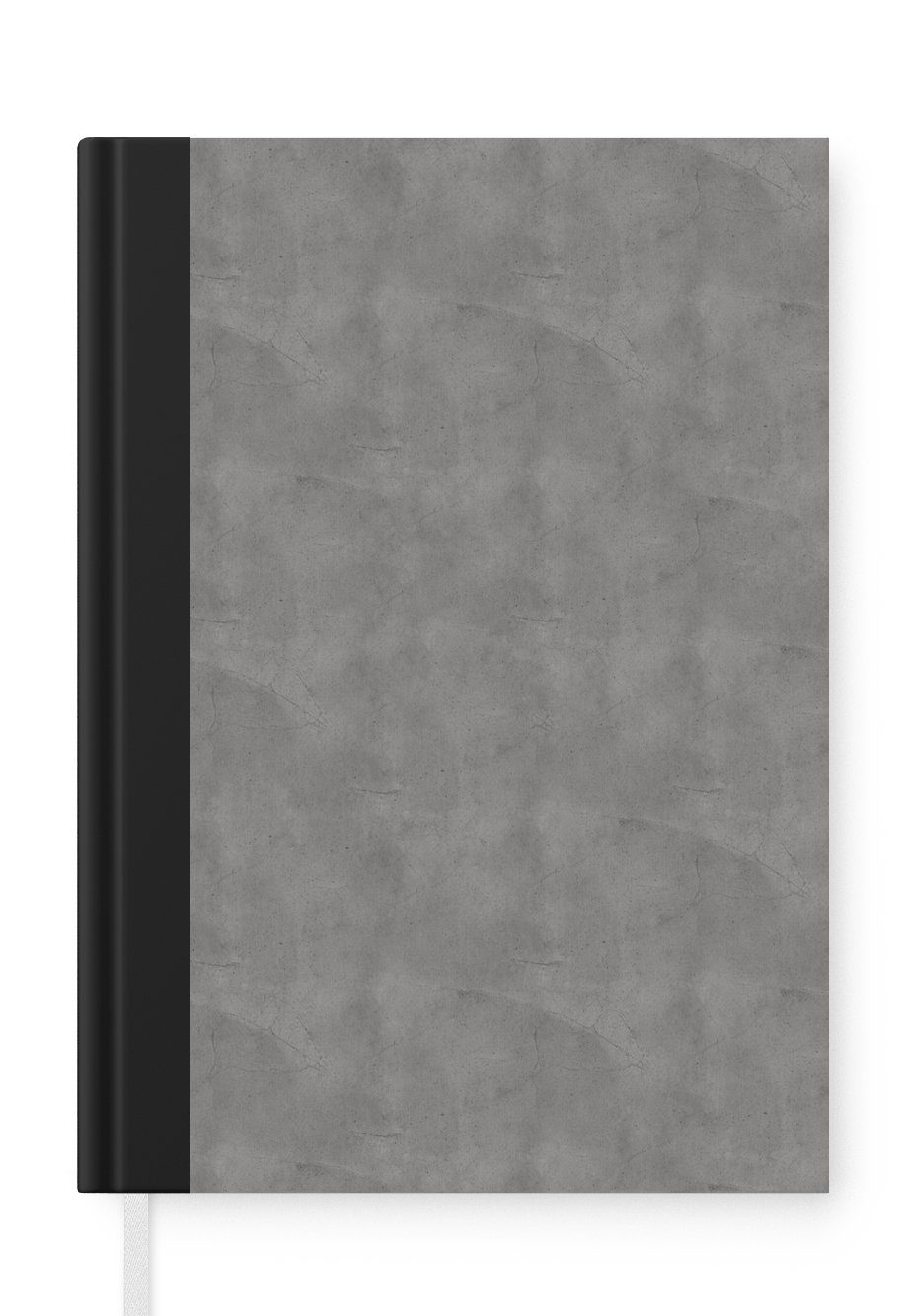 MuchoWow Notizbuch Beton Merkzettel, A5, 98 Journal, Tagebuch, - - Textur Notizheft, Seiten, Muster, Haushaltsbuch