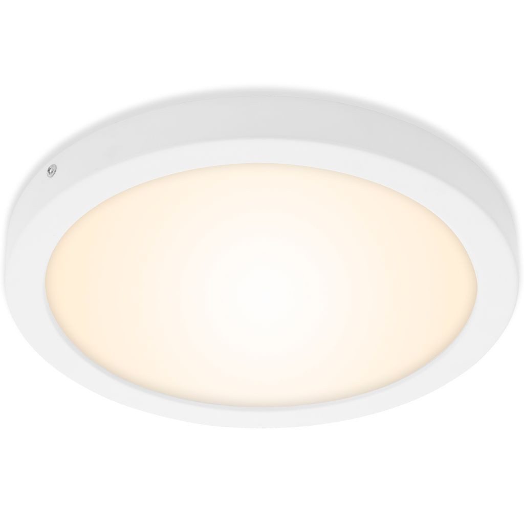 Briloner Leuchten LED Deckenleuchte 7141-016, LED fest integriert, 2700K - Extra-Warmweiß, Deckenlampe modern 21,4 W 2.000lm 3000K IP20 Ø30cm