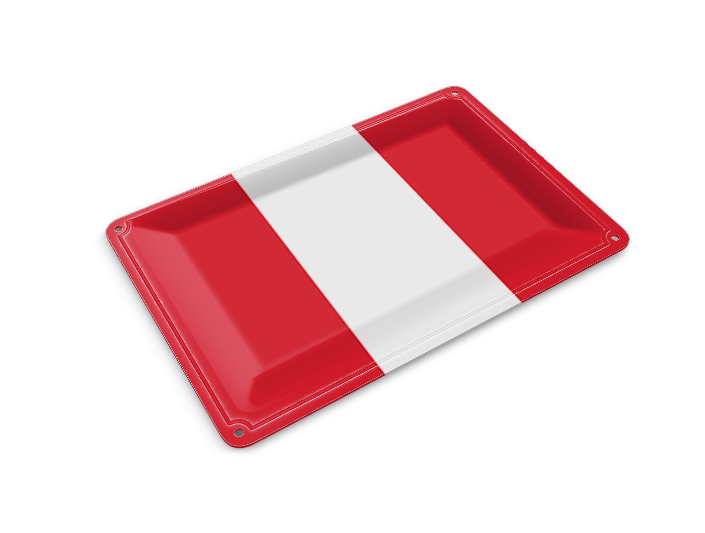 Femer GmbH Postkarte Flagge Perus 14x10 cm Flag of Peru, unfrankiert