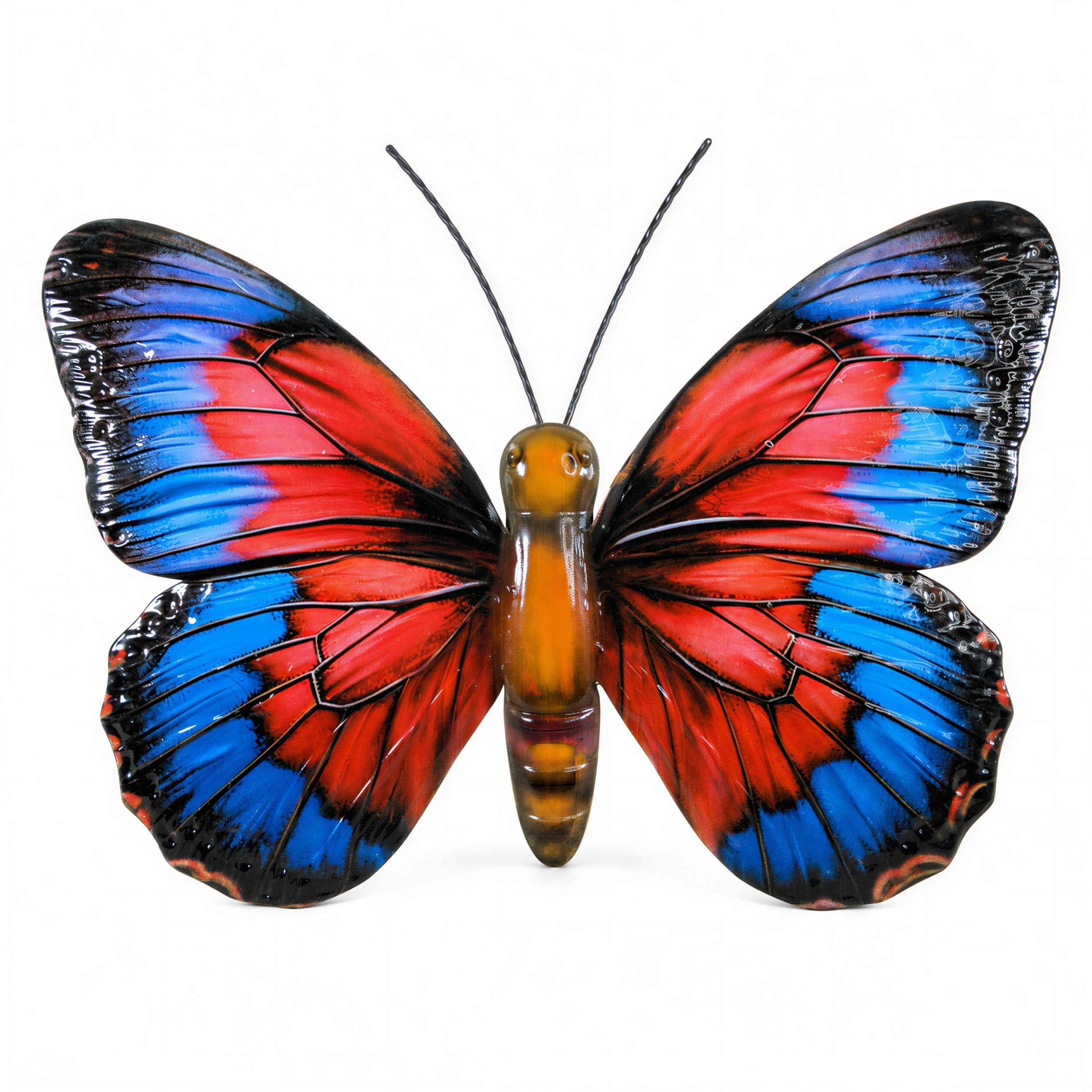 colourliving Wandbild 3D Metall Wandbild Schmetterling Fantasy oder Exotic Deco, Fantasy (1 St), Verleihen Sie Ihrem Zuhause Leichtigkeit und frische Farbe