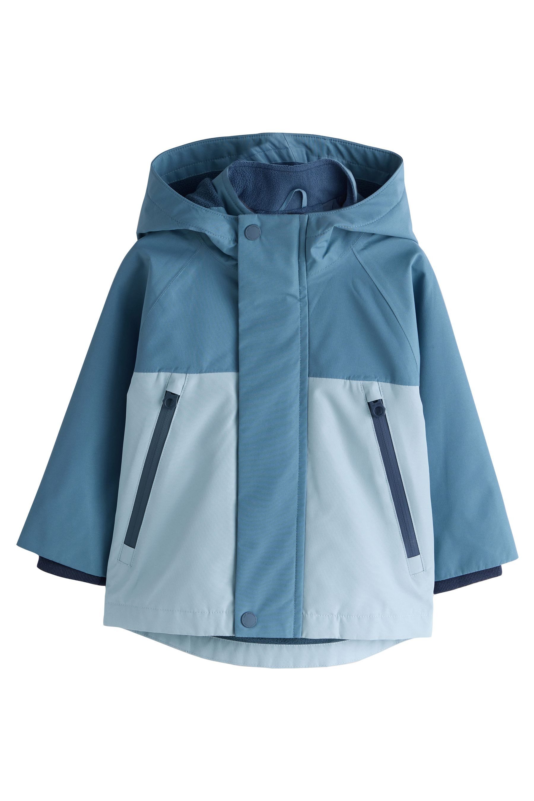 Next Funktionsmantel Wasserabweisender Anorak mit Fleecefutter (1-tlg)