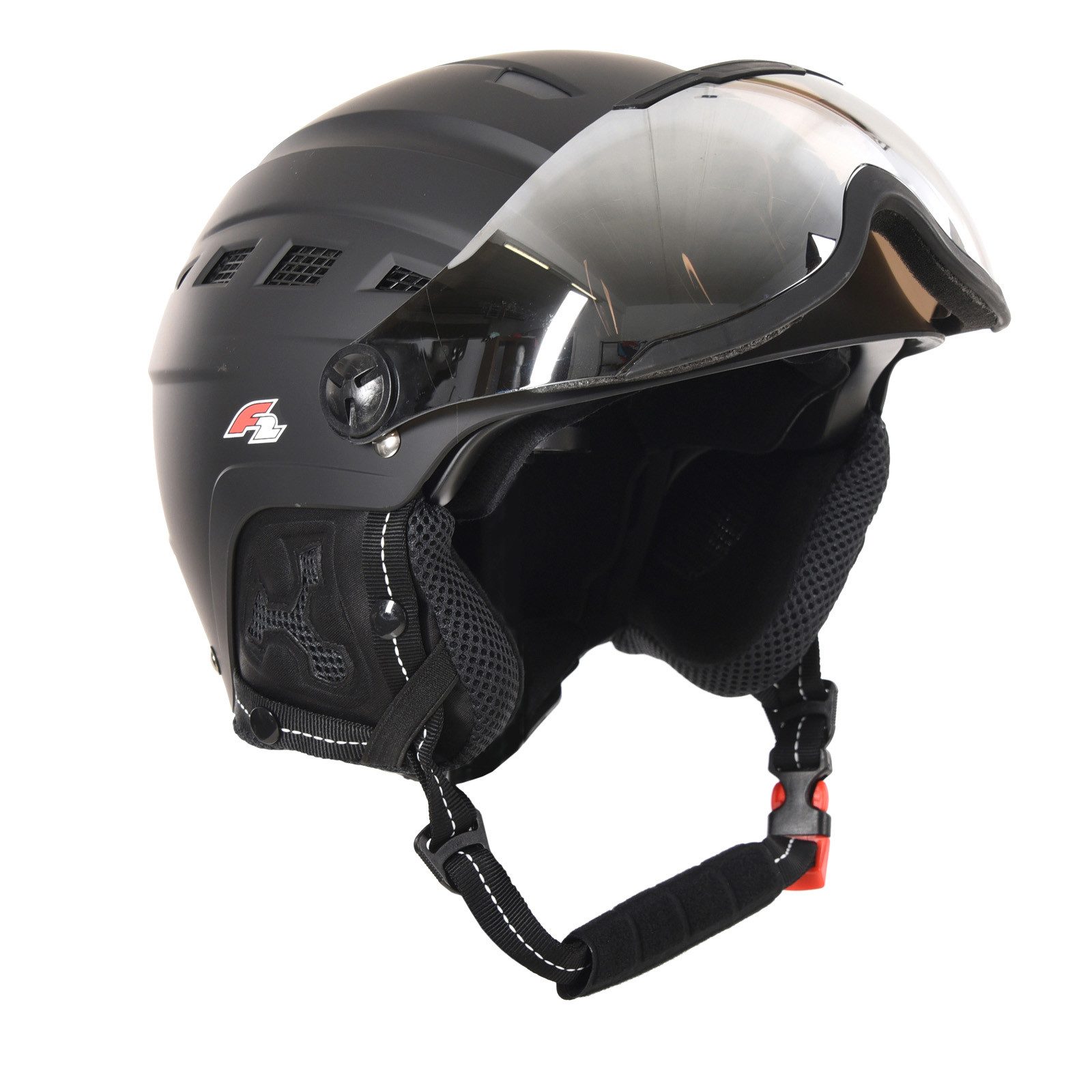 F2 Snowboardhelm F2 Damen Snowboard Helm Шлемыt - Worldcup Team Girl S/M Schwarz 2024/