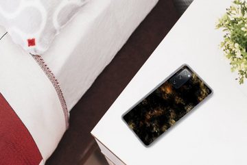 MuchoWow Handyhülle Gold - Farbe - Abstrakt - Schwarz, Phone Case, Handyhülle Samsung Galaxy S20 FE, Silikon, Schutzhülle