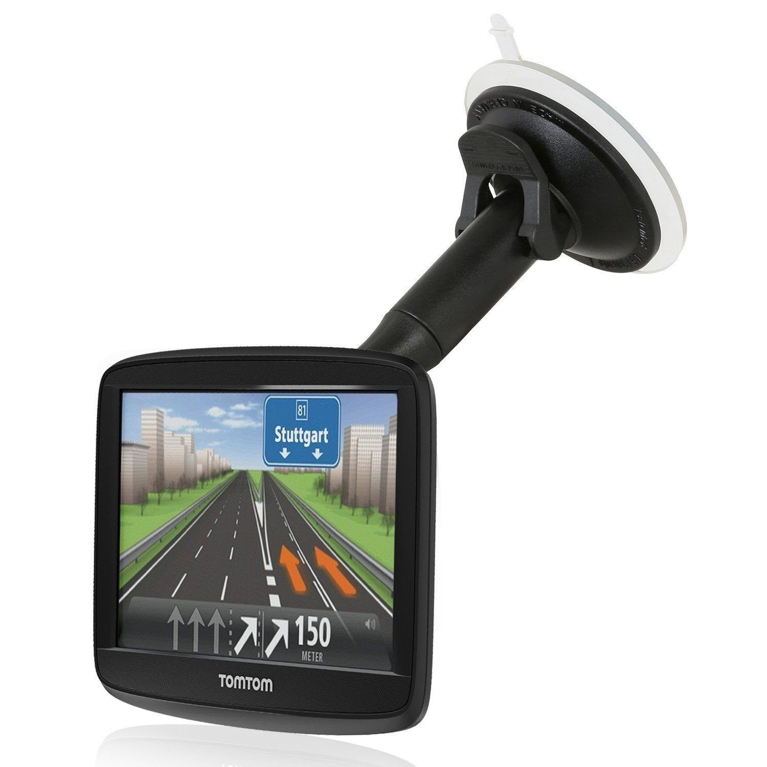 Wicked Chili Navigationsgeräte-Halterung Auto Halterung für TomTom START 42/52/62 VIA 52/62, (1er Set, 1-tlg., Made in Germany, Vibrationsfrei, 360°drehbar, KFZ-Saugnapfhalterung)