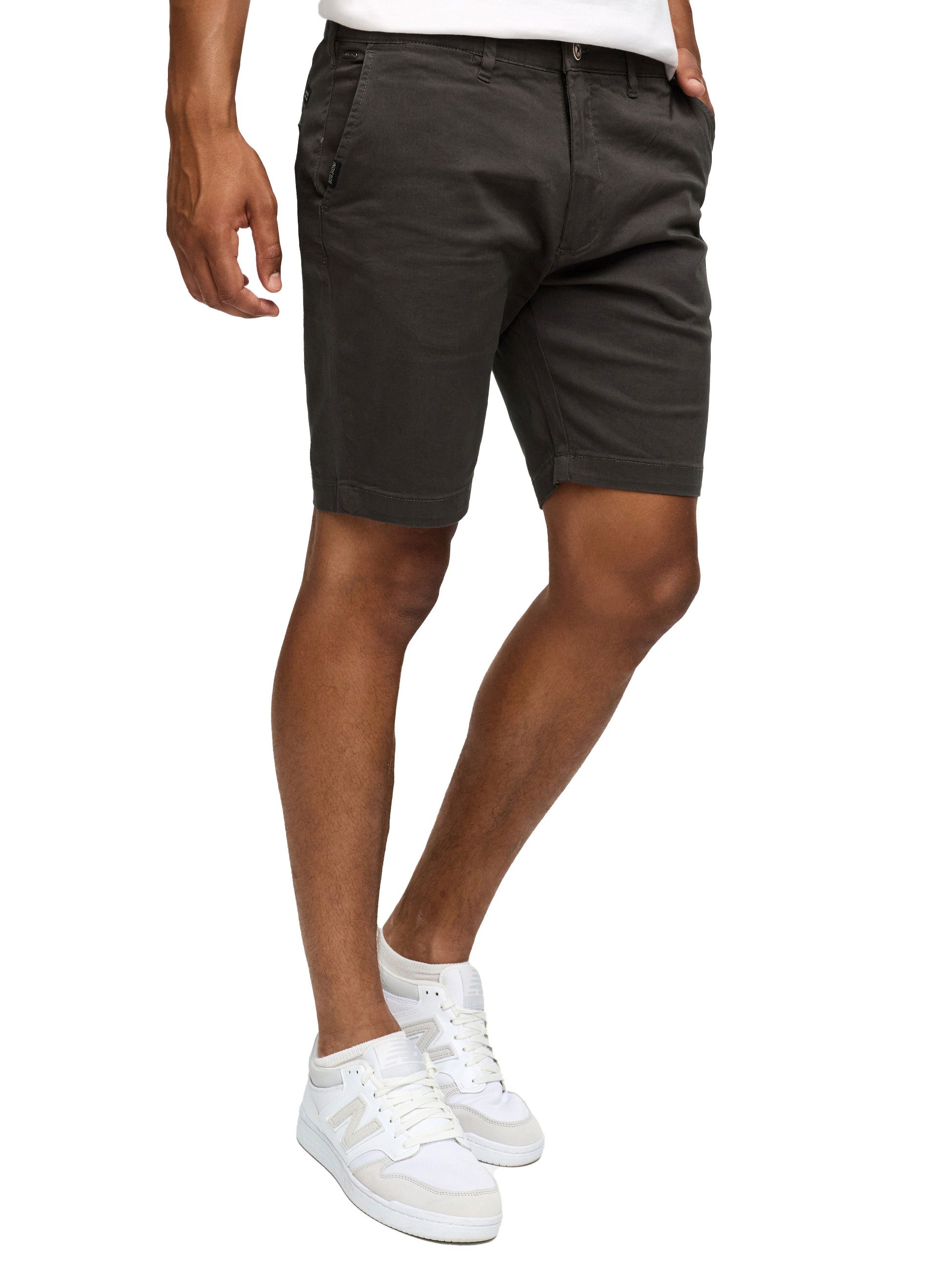 Indicode Chinoshorts LAULAX kurze Chino Hose Herren Shorts, Sommer Freizeithose mit Taschen Sportlich eleganter Look - Regular Fit - Bequemes Material mit Stretch
