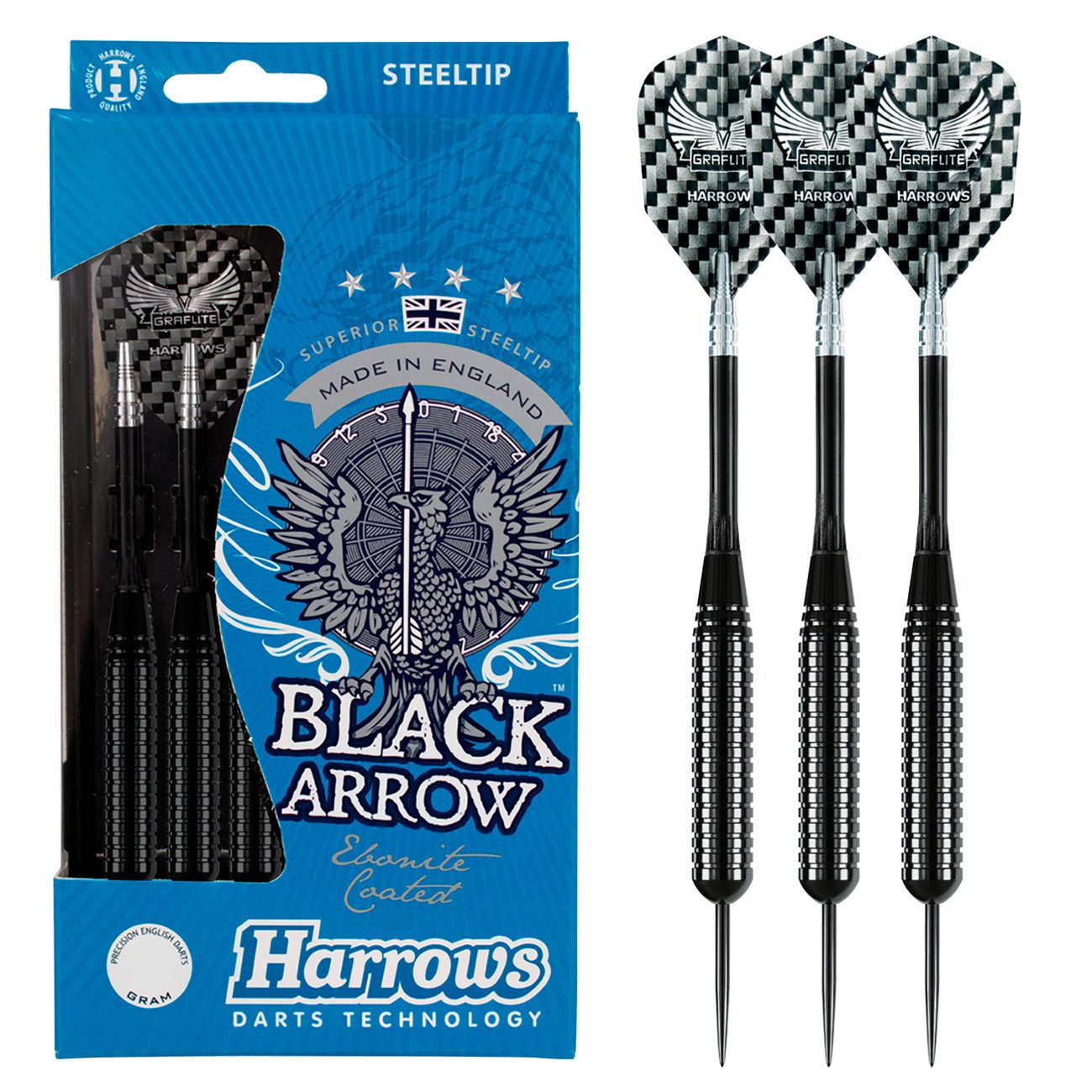 Dartpfeil Steeltip Black Arrow 0