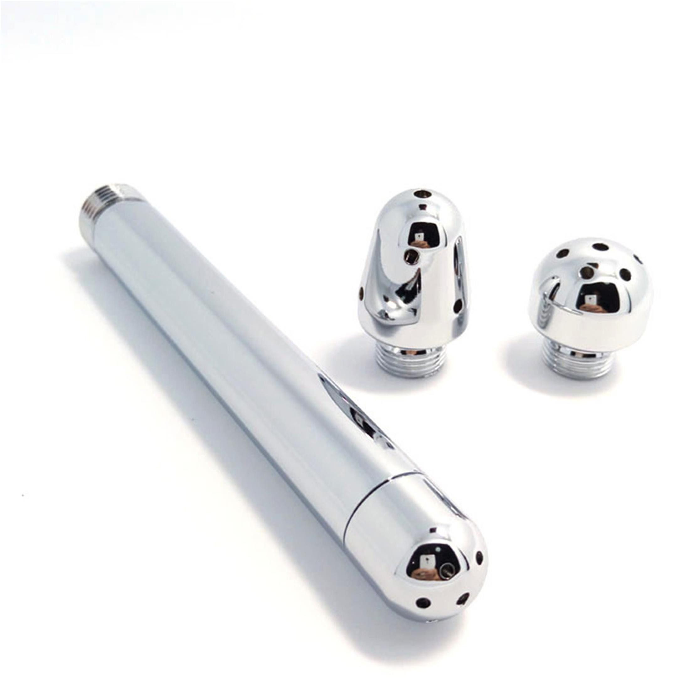 Luckice Toiletten-Rollstuhl Analdusche mit 3 Köpfen, Aluminium, Einlauf-Duschkopf, zur Intimreinigung, wiederverwendbar, 13 cm – Bild 2 von 5