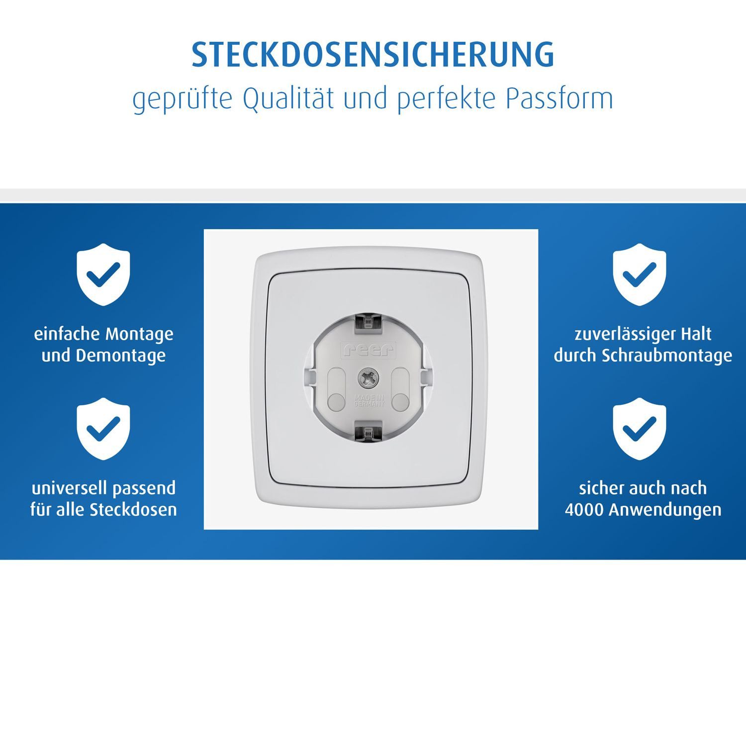 Reer Kindersicherung Weiß, Weiß