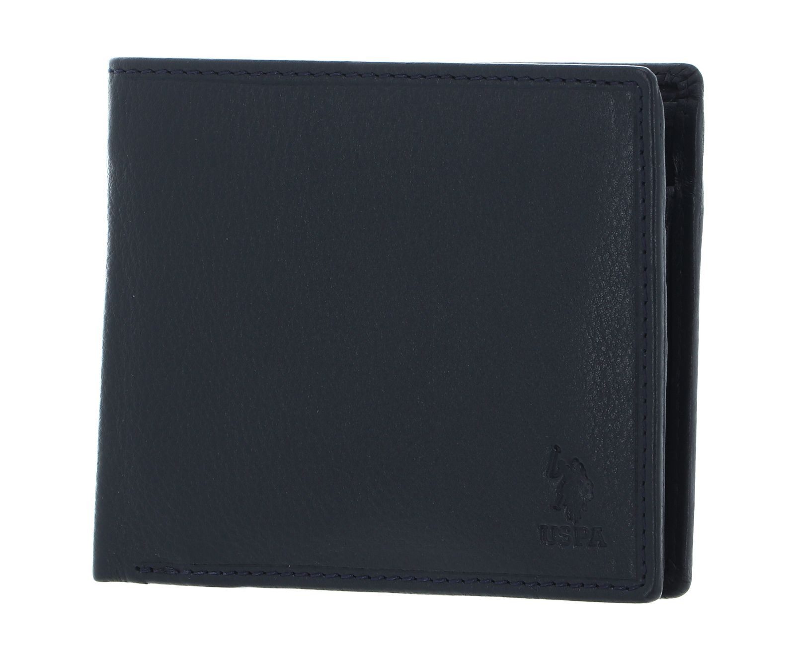 U.S. Polo Assn. Geldbörse Horiz Wallet Leather, aus echtem Leder mit RFID-Blocker Schutz