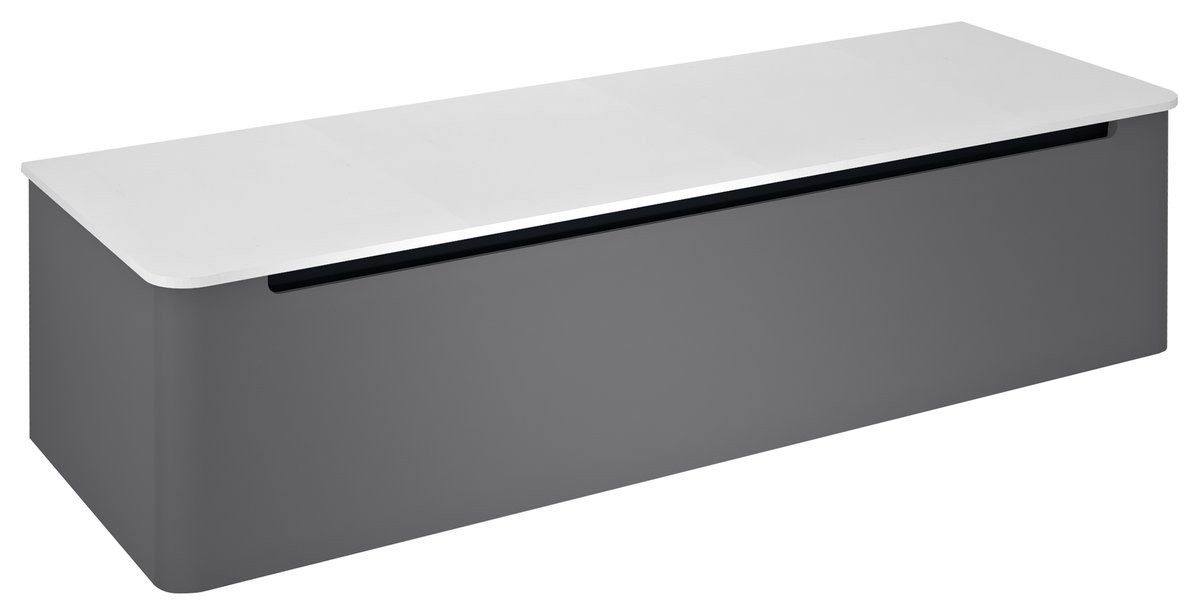 Sapho Waschbeckenunterschrank KERALA Unterschrank 140x35x47,5cm, 1x Schublade, carina Sapho-KR140-4141