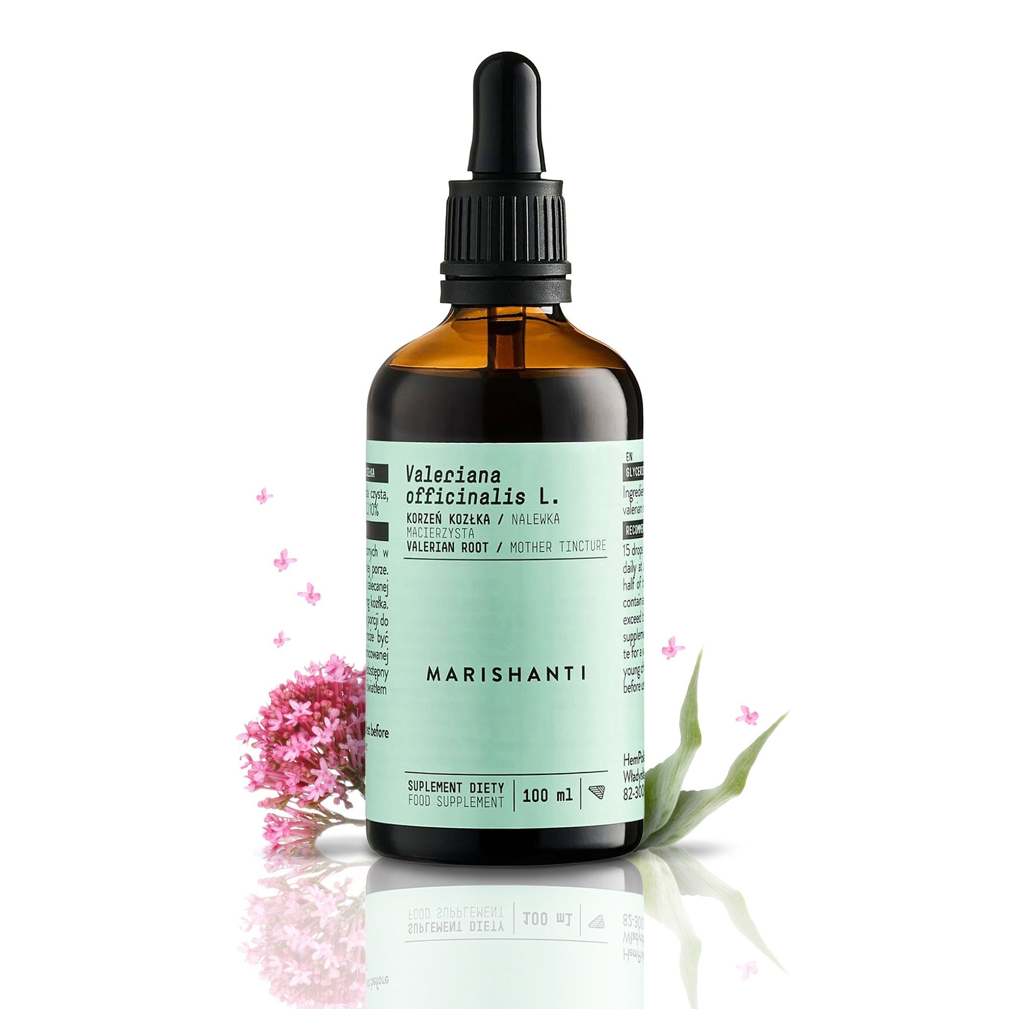 MARISHANTI Baldrianwurzel Extrakt – alkoholfreie Tropfen, Aus der traditionellen Verwendung bekannt (Valerianae radix) à 100 ml, – Vegan