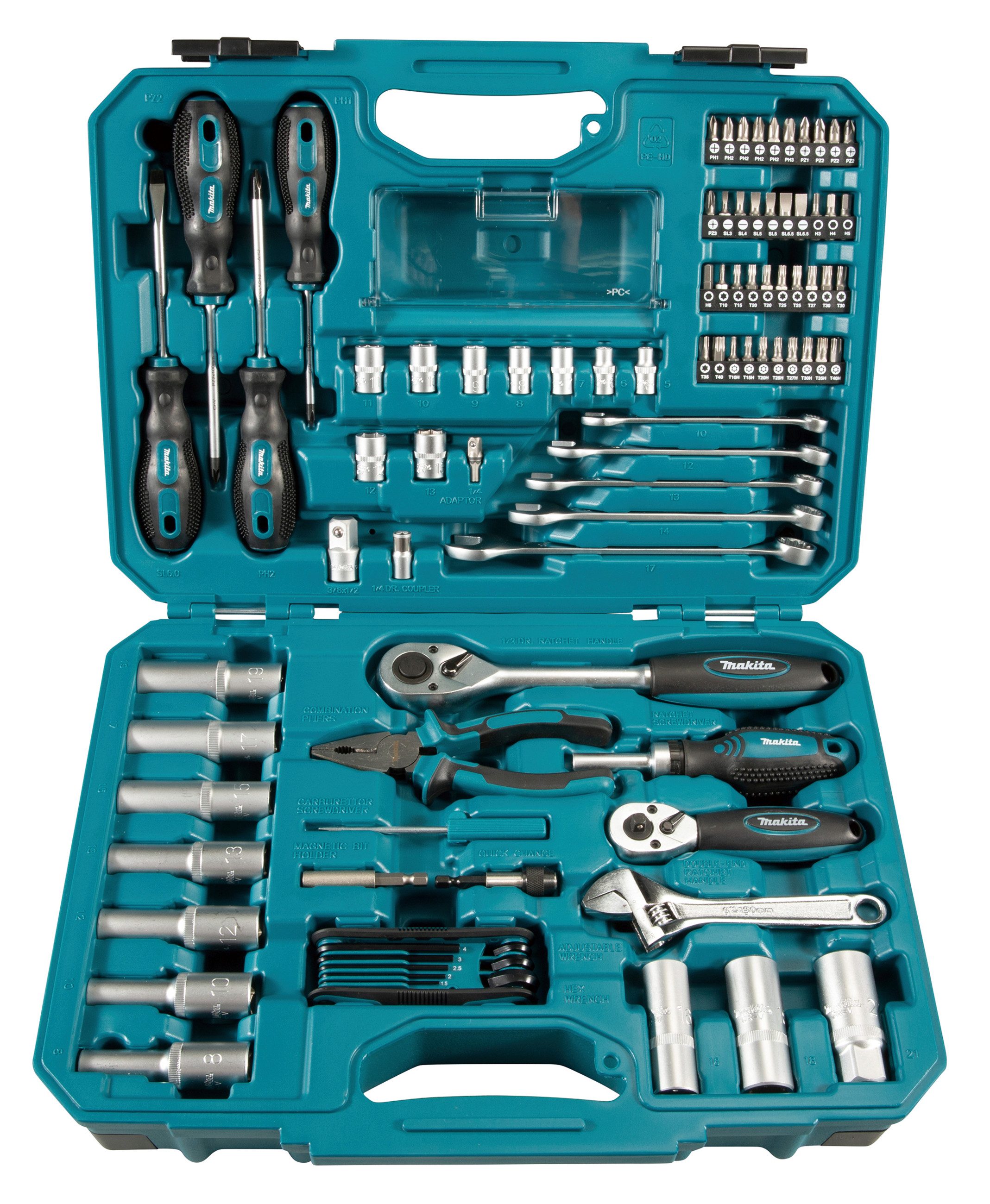 Makita Werkzeugset »E-08458«, 87-tlg., inkl. Aufbewahrungskoffer günstig online kaufen