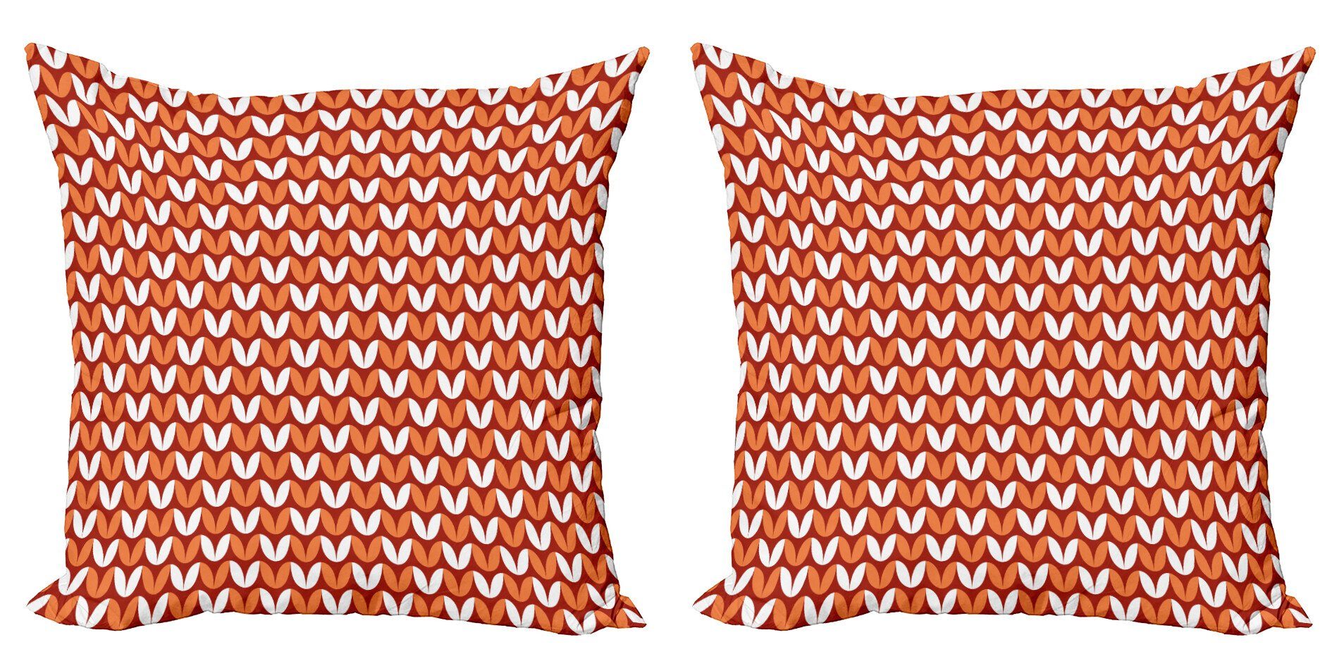 Kissenbezüge Modern Accent Doppelseitiger (2 Digitaldruck, Abstrakt Abakuhaus Style-Blumenblatt-Muster Stück), Nordic