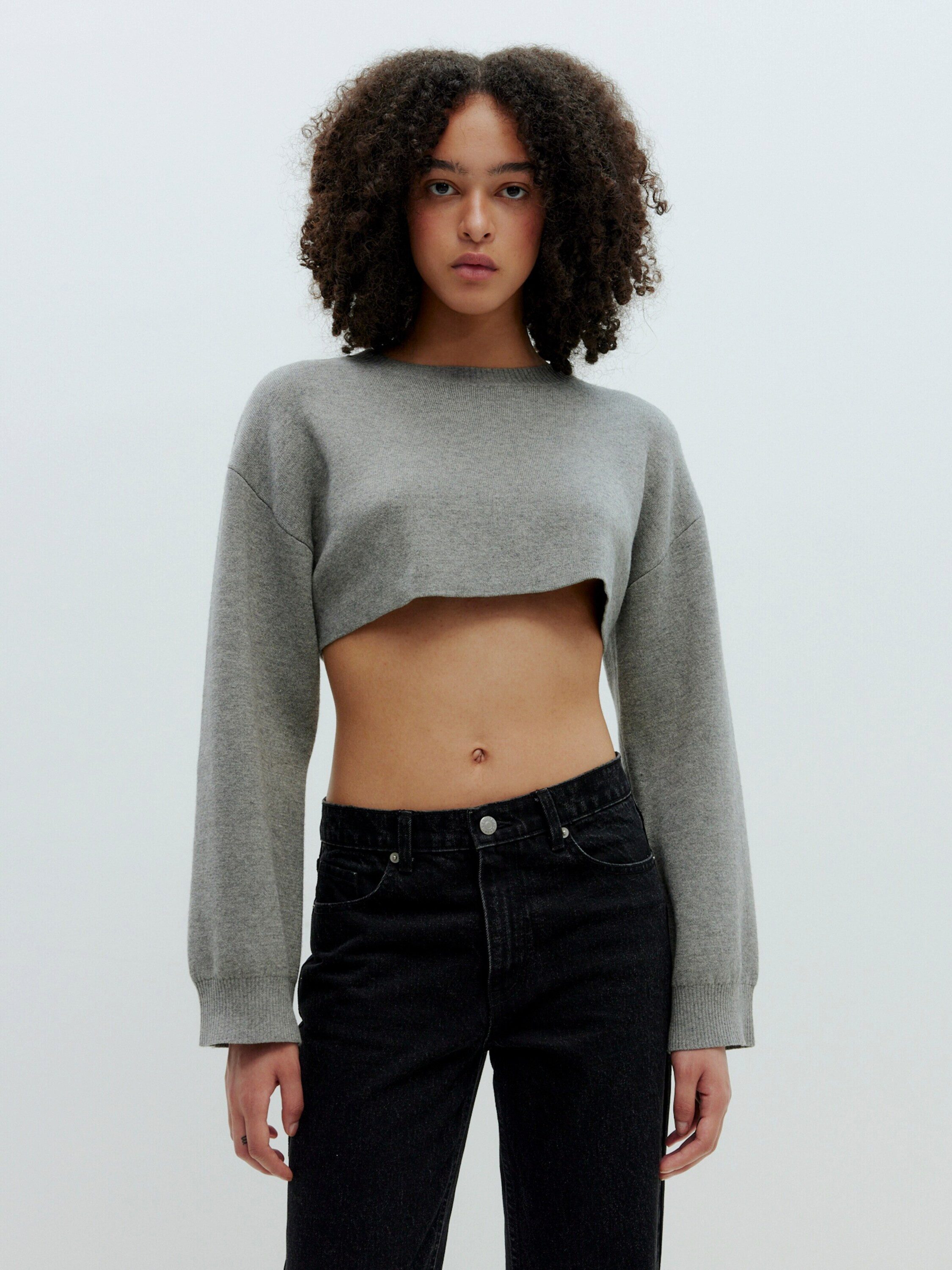 EDITED Rundhalspullover Amora (1-tlg) Plain/ohne Details günstig online kaufen