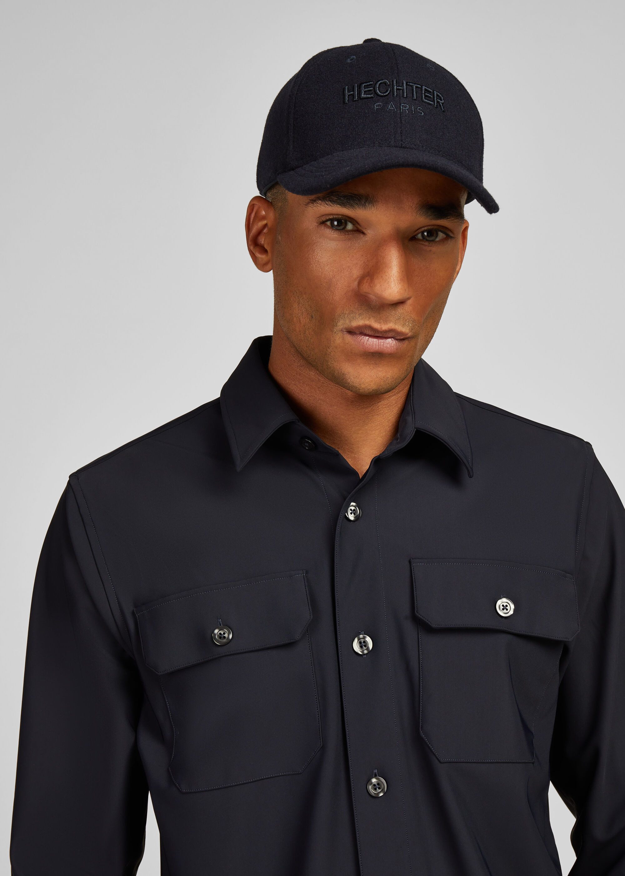 HECHTER PARIS Baseball Cap Mit Wollflanell-Optik