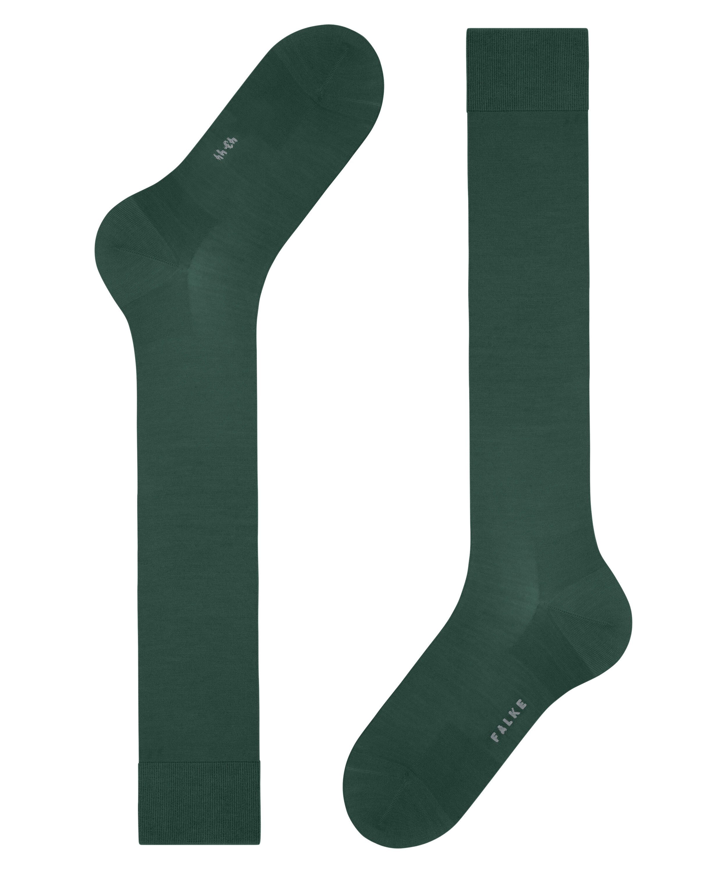 mit hunter ClimaWool Kniestrümpfe FALKE (1-Paar) nachhaltigem Garn (7441) green