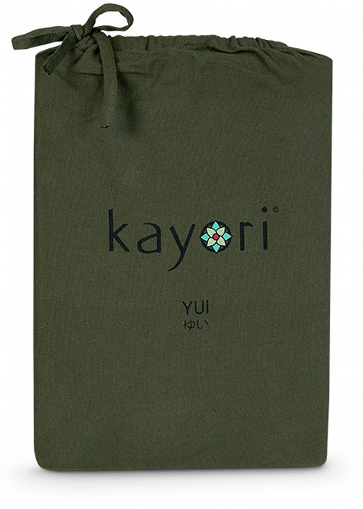 Kayori Spannbettlaken Nagano, Flanell, Gummizug: rundum, (1 Stück), 100% Baumwolle-Flanell