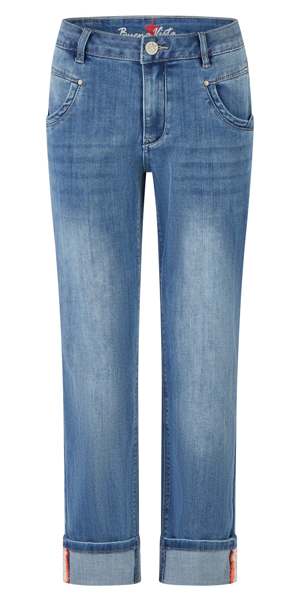 Buena Vista Stretch-Jeans BUENA VISTA ANNA C STRAIGHT 7/8 ocean blue BV B5859 355 T.4503 - Stret