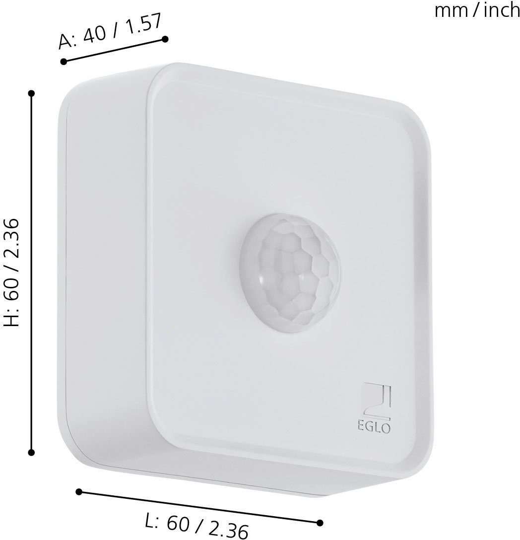 SENSOR, möglich, (1-St), EGLO Bluetooth CONNECT Eckmontage Bewegungsmelder