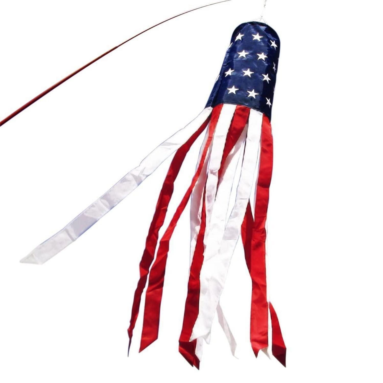 LuxusKollektion Flagge US Flaggen Windsack 152cm gestickt (1-St)