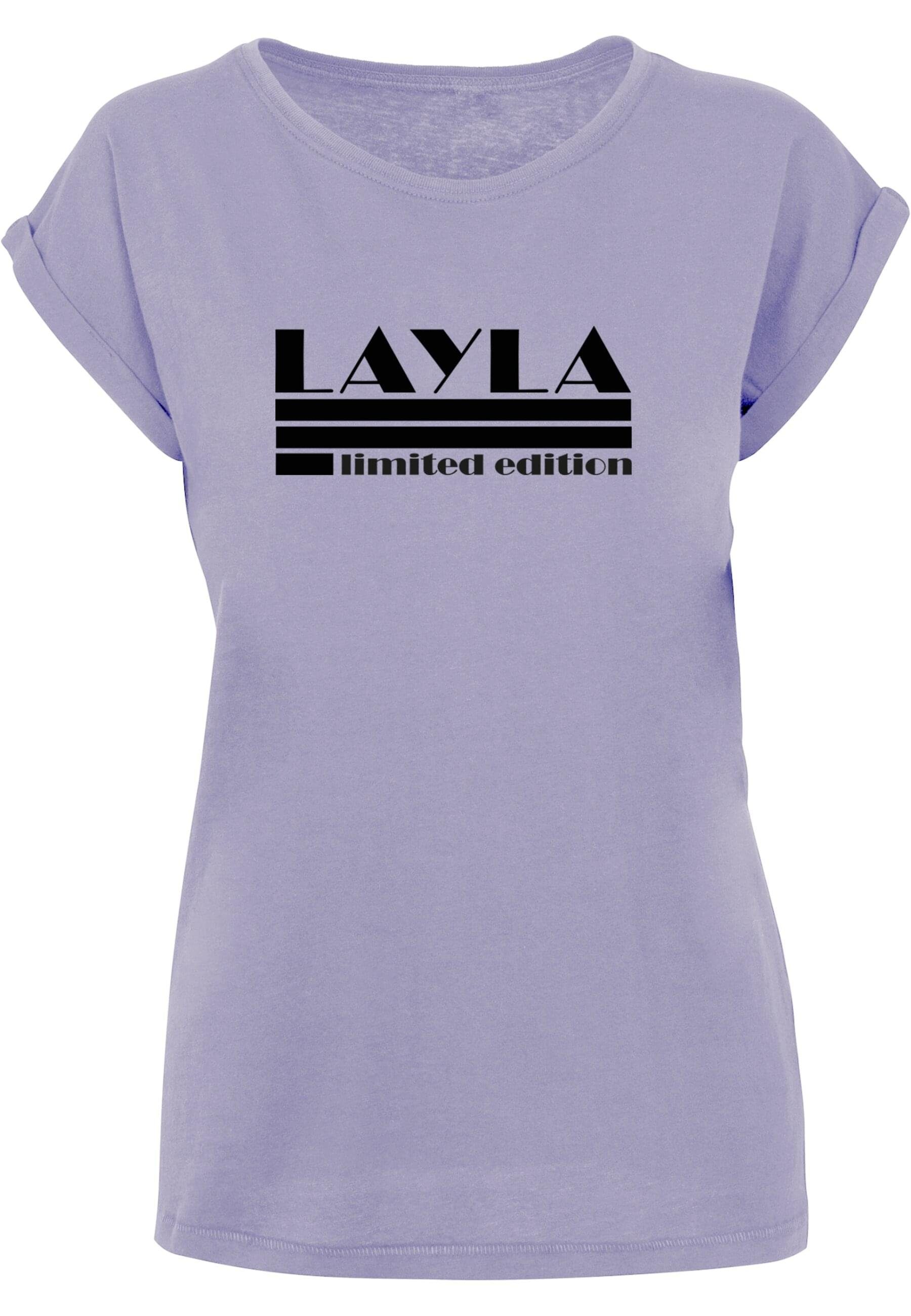 Merchcode T-Shirt Damen Ladies Layla - Limited Edition T-Shirt (1-tlg) lilac