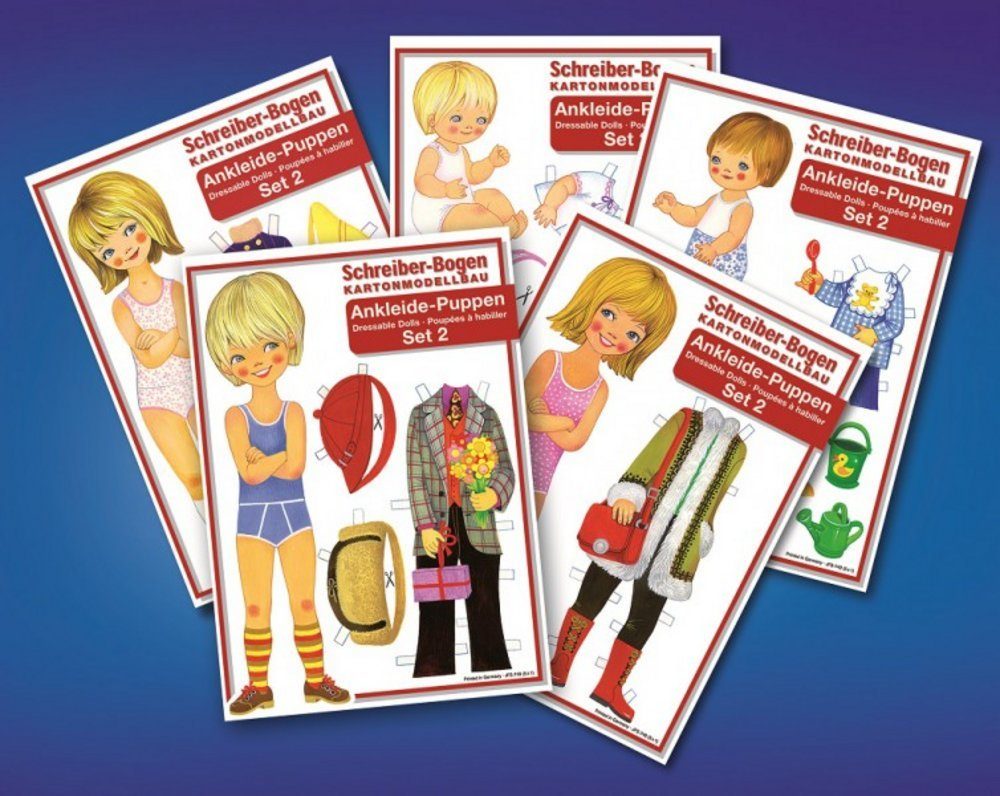 Aue Verlag Modellbausatz Ankleide-Puppen, Set 2