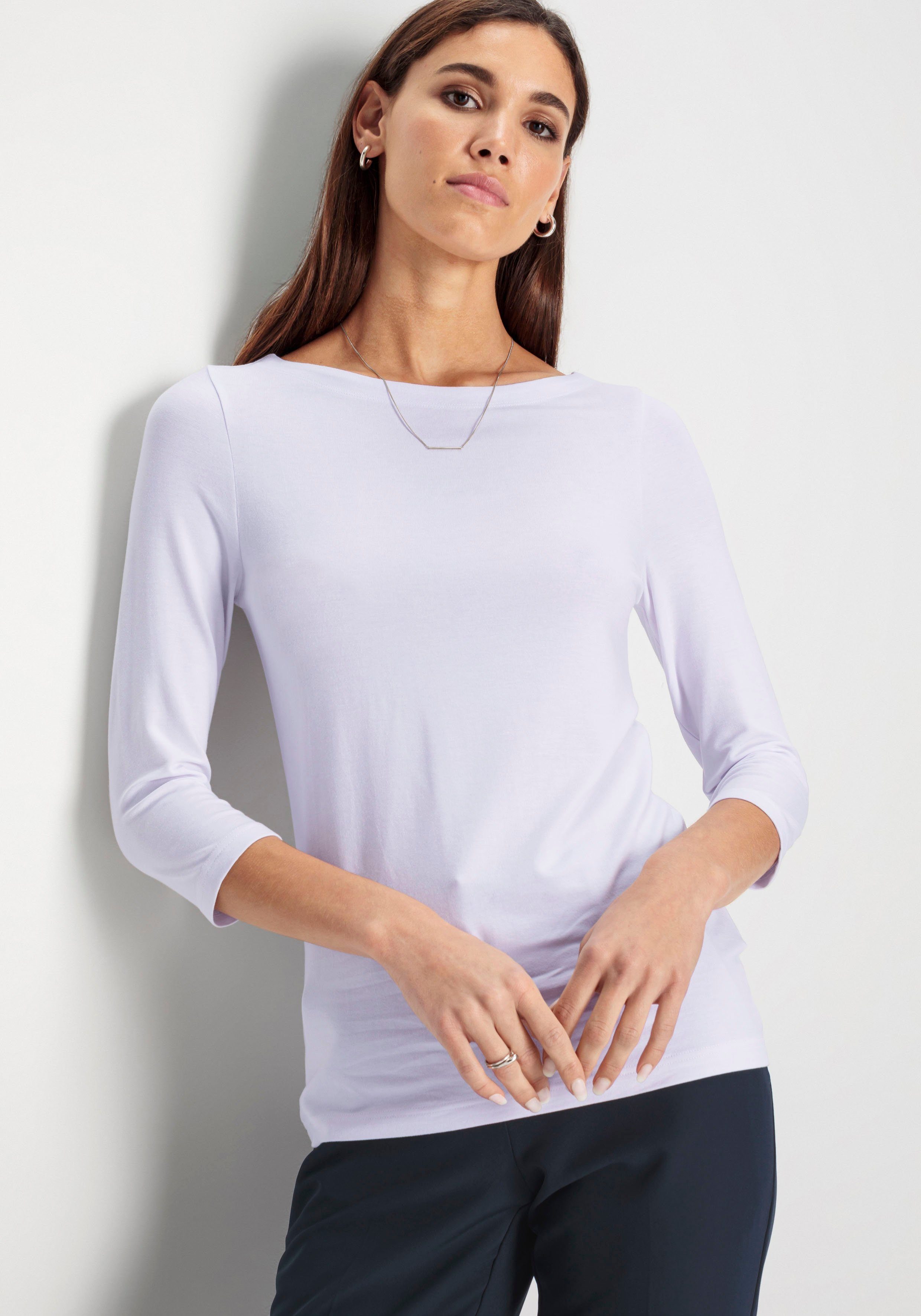 HECHTER PARIS 3/4-Arm-Shirt mit U-Boot-Ausschnitt - NEUE KOLLEKTION