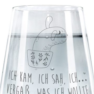 Mr. & Mrs. Panda Glas Kaktus Mama - Transparent - Geschenk, Trinkglas, Spülmaschinenfeste T, Premium Glas, Liebevolle Gestaltung