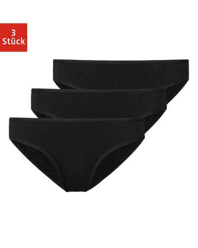 SNOCKS Slip Unterwäsche Damen Slip Unterhosen (3-St) aus Bio-Baumwolle, passt wie eine zweite Haut