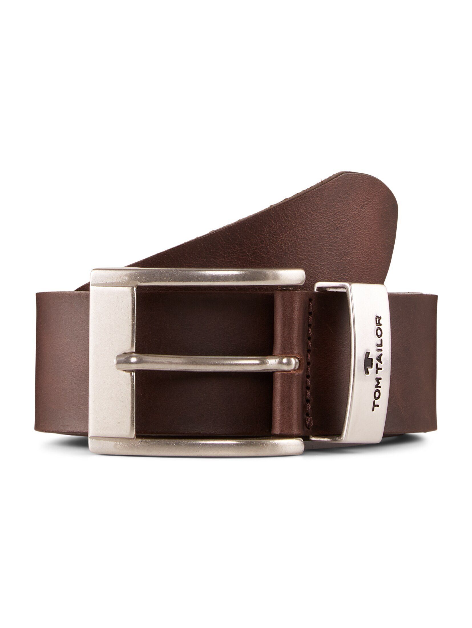 TOM TAILOR Ledergürtel Belts TTTOM Ledergürtel mit eckiger Dornschließe günstig online kaufen