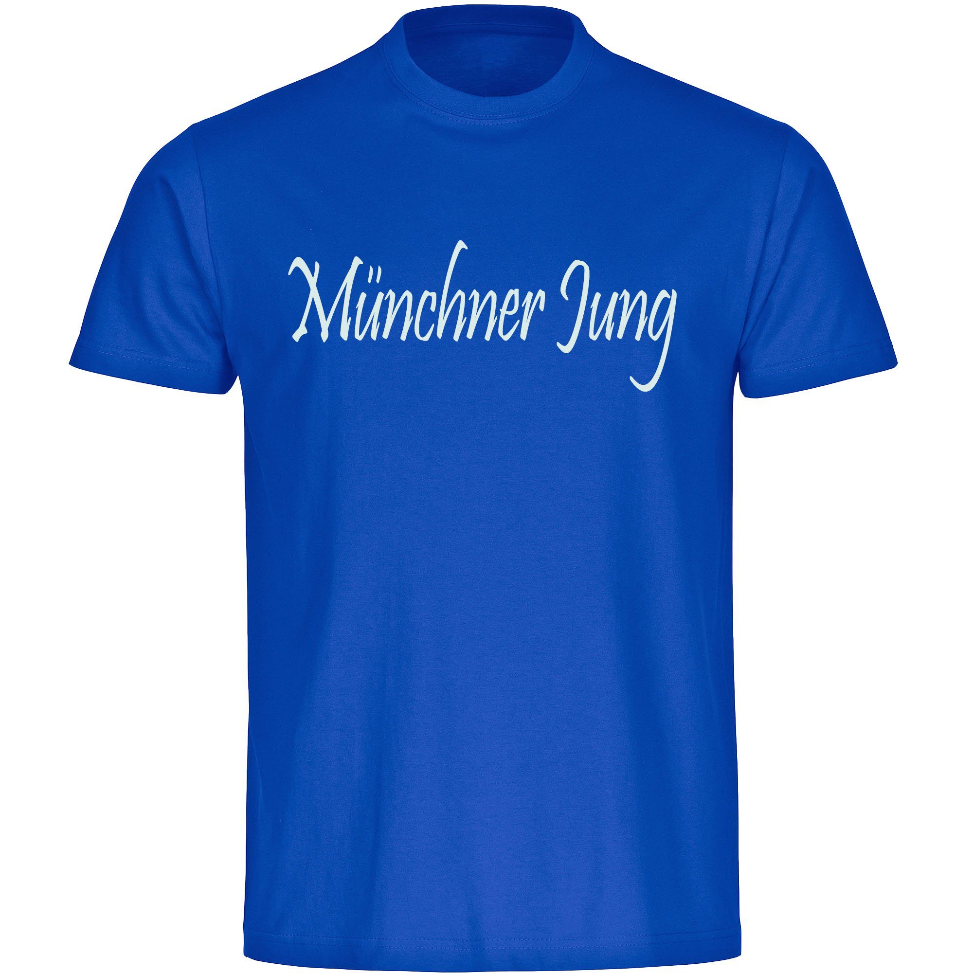 multifanshop T-Shirt Kinder München blau - Münchner Jung - Boy Girl