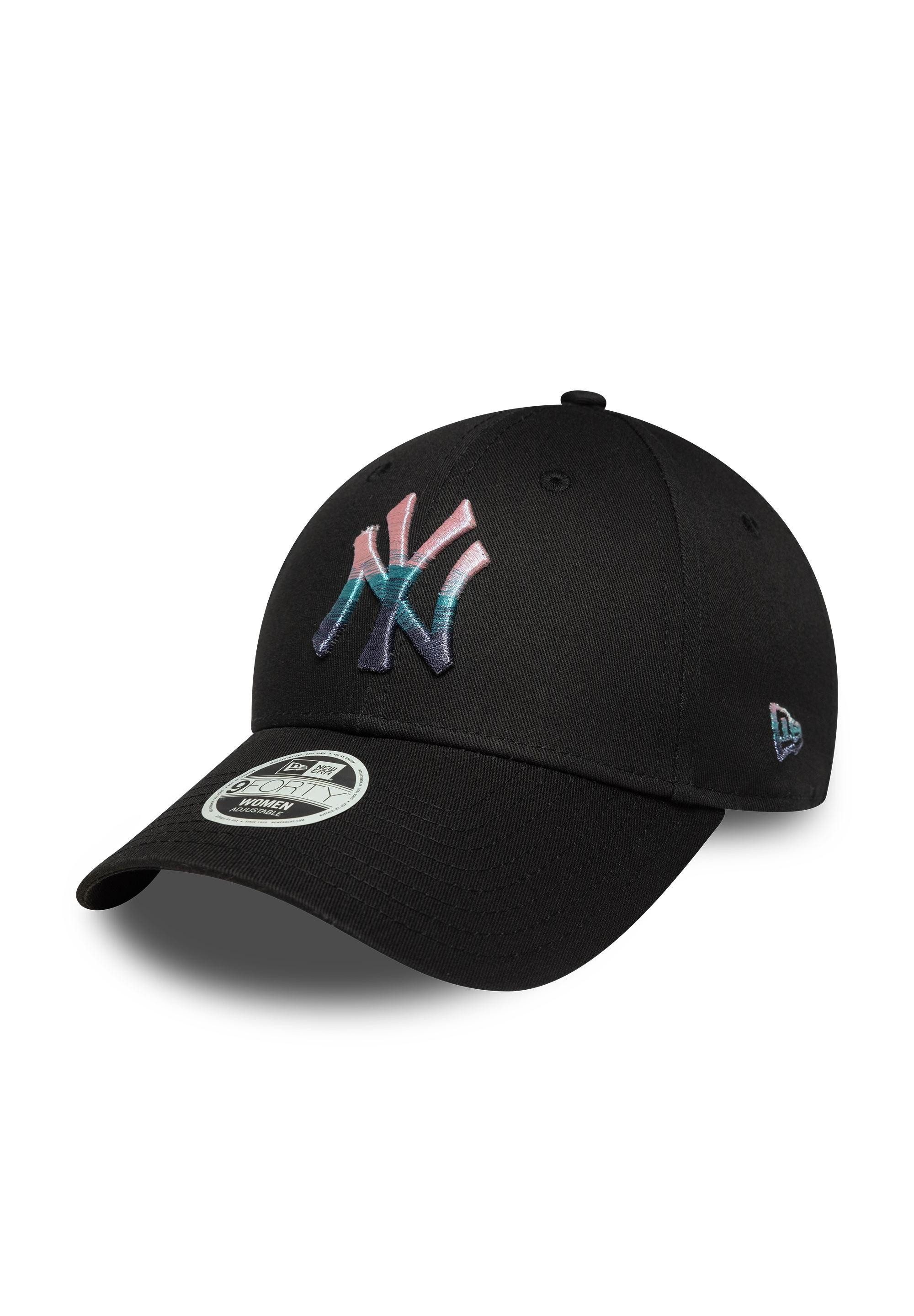 Baseball Cap New York Yankees New Era Metallic Logo 9Forty Women Cap Schwarz