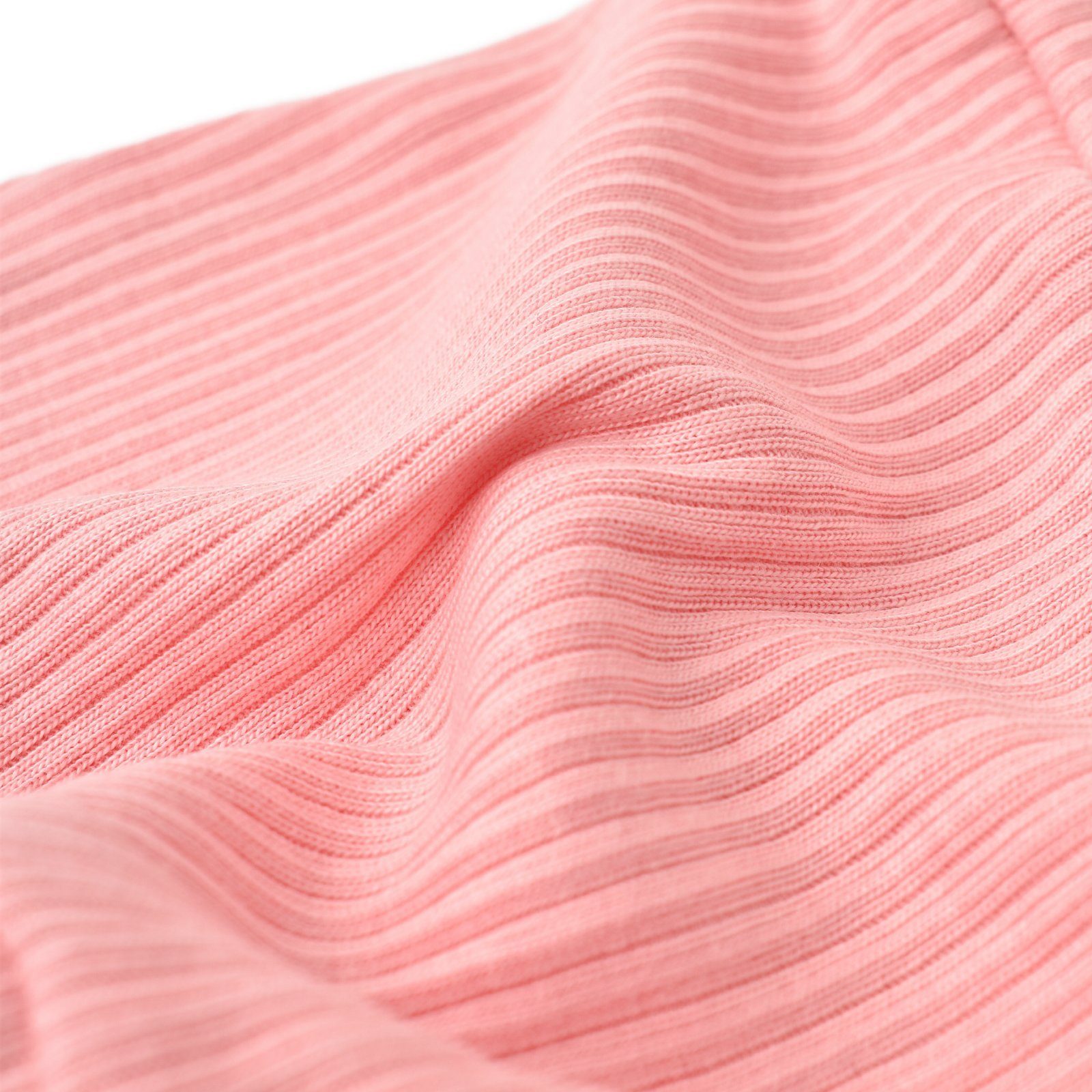 Hose Modal 50% gerippte Bio-Baumwolle Funktionshose für Textilstruktur, Modal 56-74 50% (1-tlg) Unisex biorganic Größe und Jungen rosa Soft Mädchen