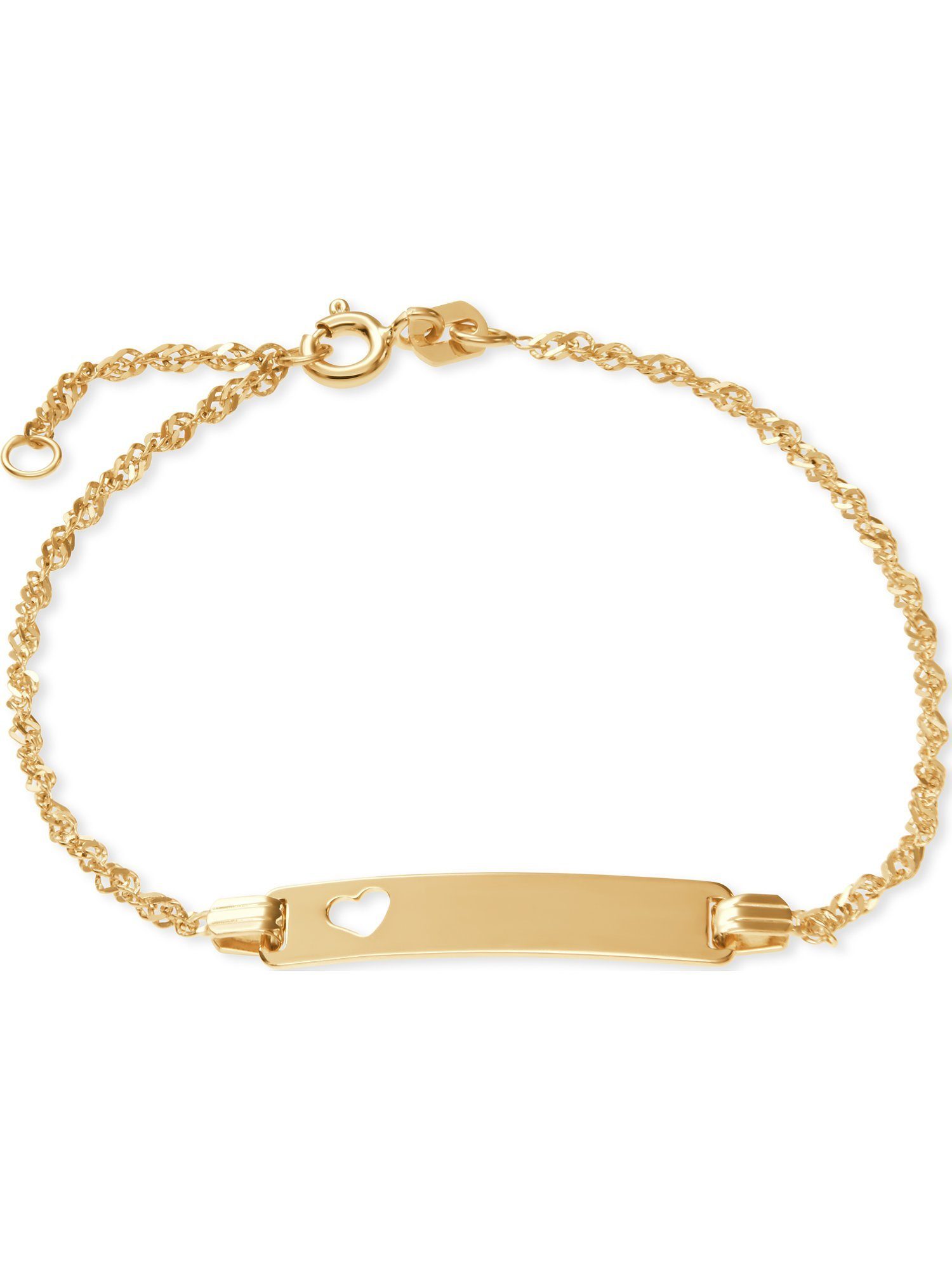 Wir stellen eine super berühmte Marke vor! FAVS Silberarmband FAVS Gelbgold 375er Mädchen-I.D.-Armband