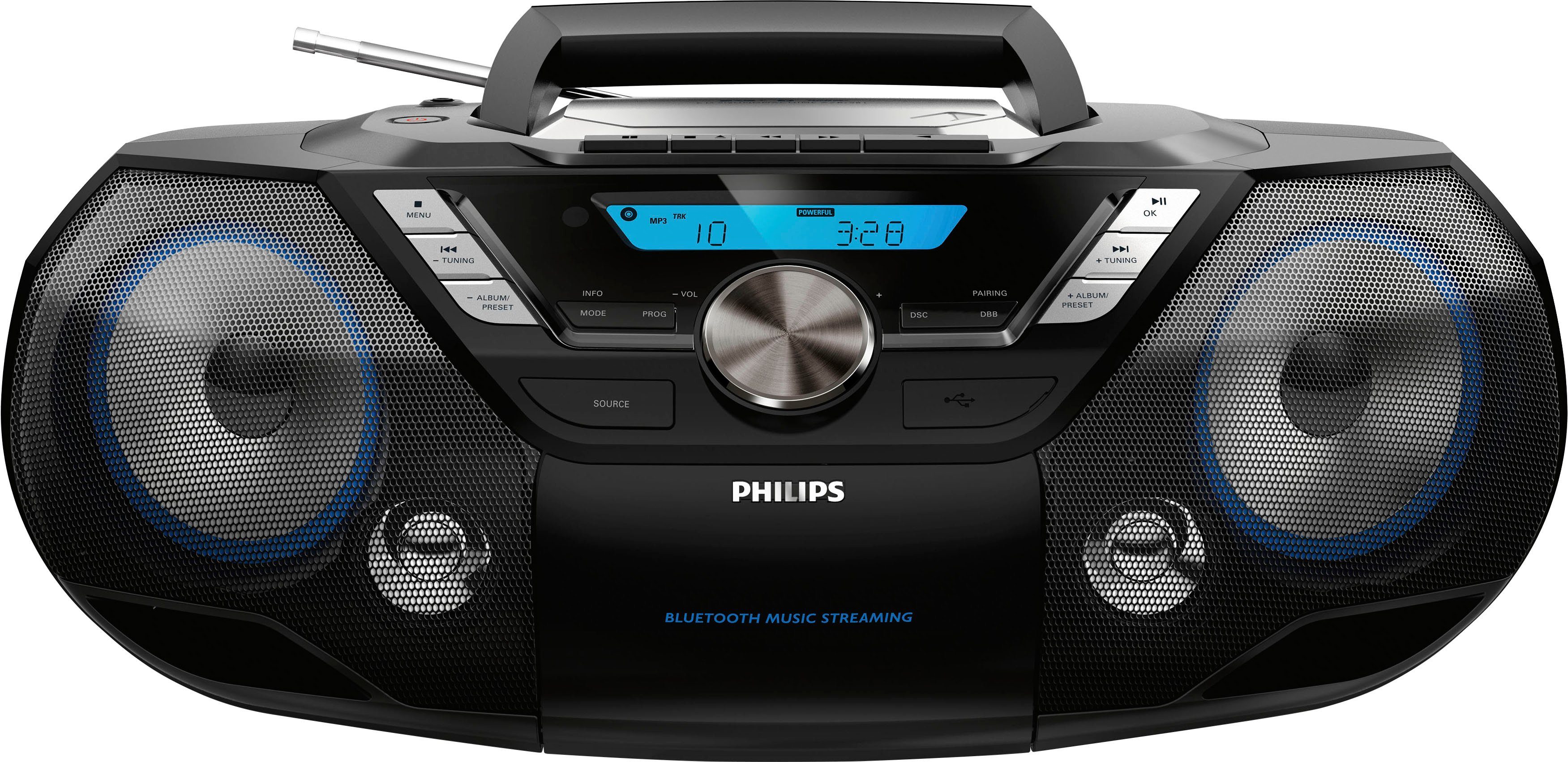 Philips AZB798T Radio (Digitalradio (DAB), UKW mit RDS, 12 W)