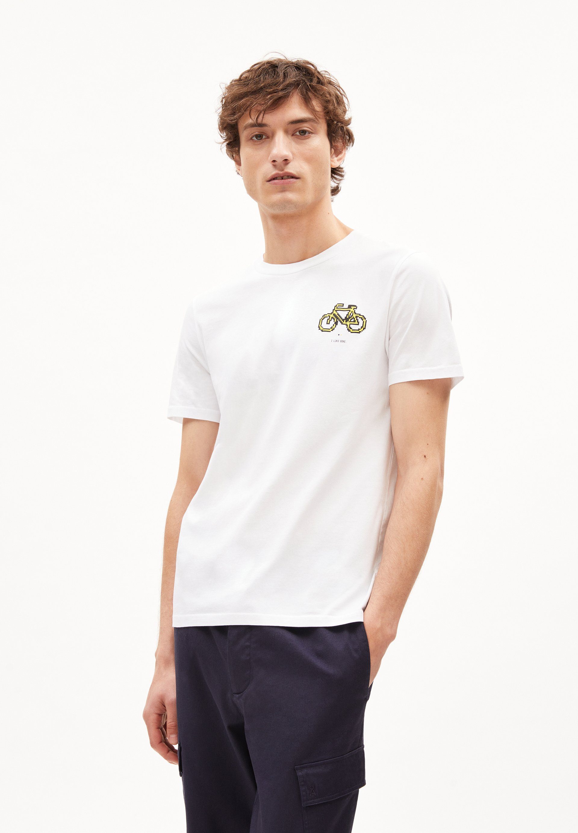 Armedangels Print-Shirt JAAMES I LIKE BIKE Regular Fit