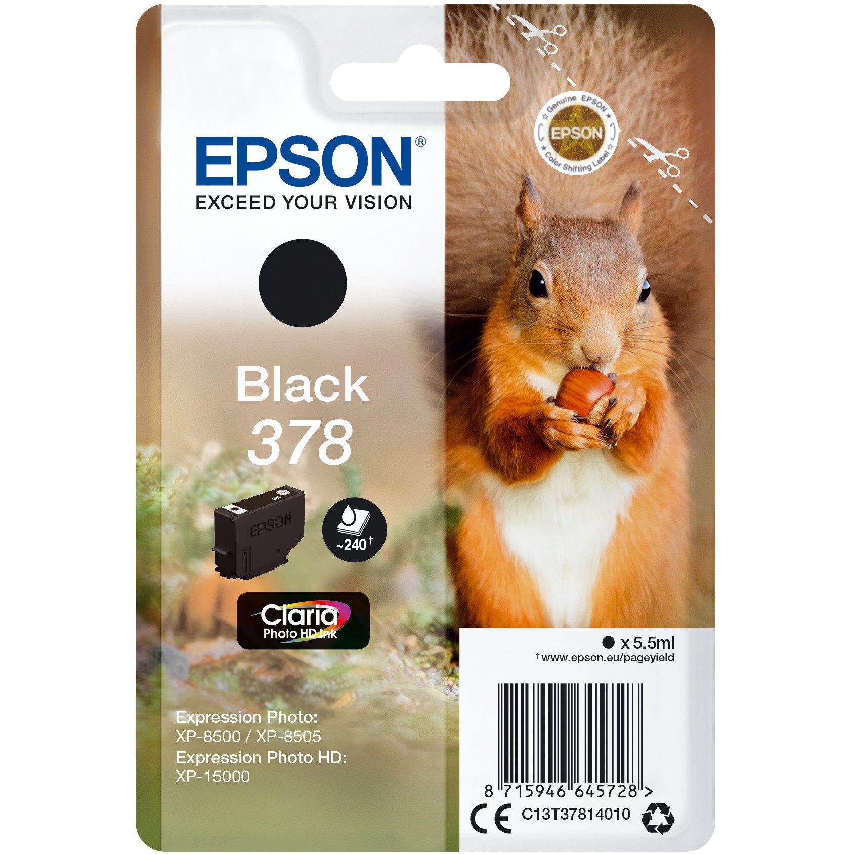 Thumbnail - Epson EPSON 378 Schwarz Tintenpatrone Tintenpatrone