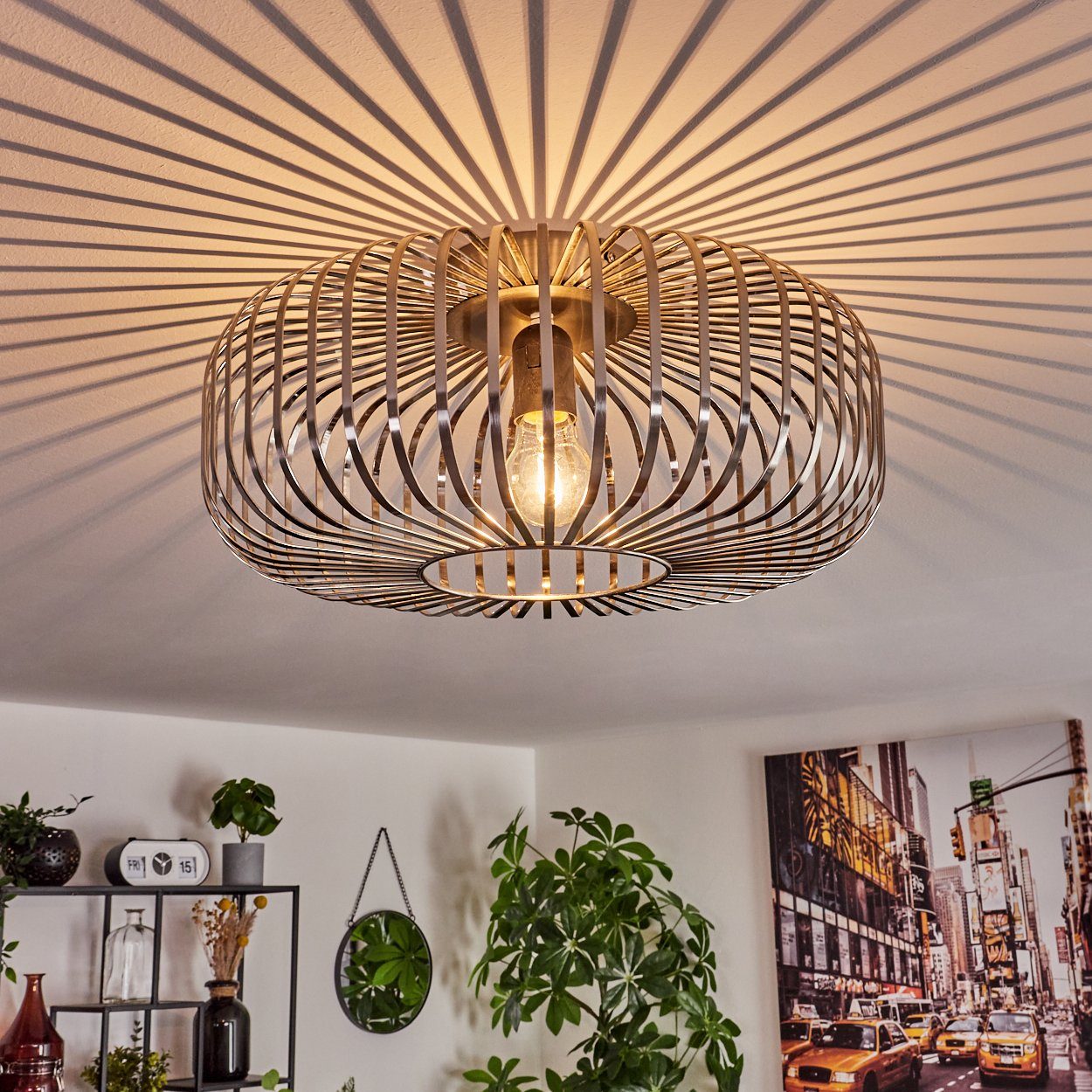 hofstein Deckenleuchte moderne Deckenlampe aus Metall günstig online kaufen