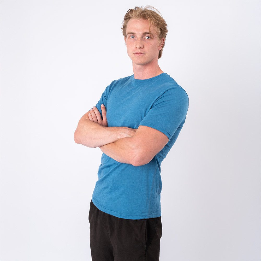 OCCULTO Funktionsshirt Herren 100% Merino Shirt (Modell: Montreal) (1-tlg)