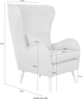 Guido Maria Kretschmer Home&Living Sessel Charles, groß und gemütlich in modernem Design
