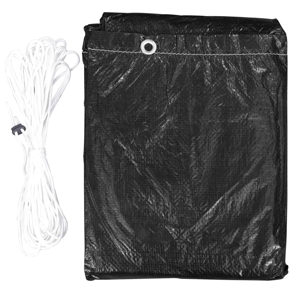 vidaXL Gartenmöbel-Schutzhülle Hollywoodschaukel-Schutzhülle 10 Ösen 255x145x170 cm (1-St) – Bild 5 von 5