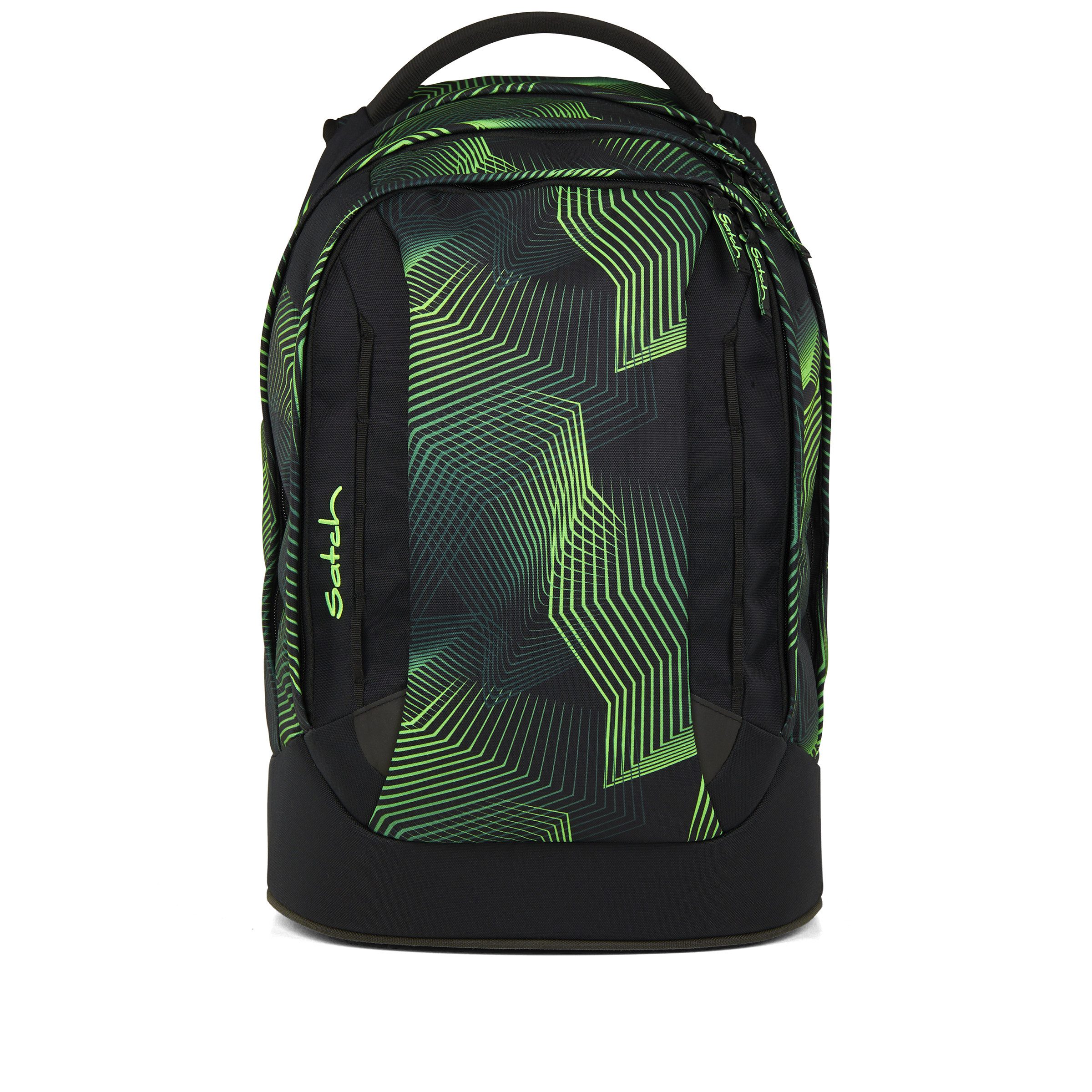 Satch Schulranzen Schulrucksack PACK Seismic Green (1 Stück), ergonomisch, Your-Size-System: auf Körpergröße anpassbar – Bild 2 von 5