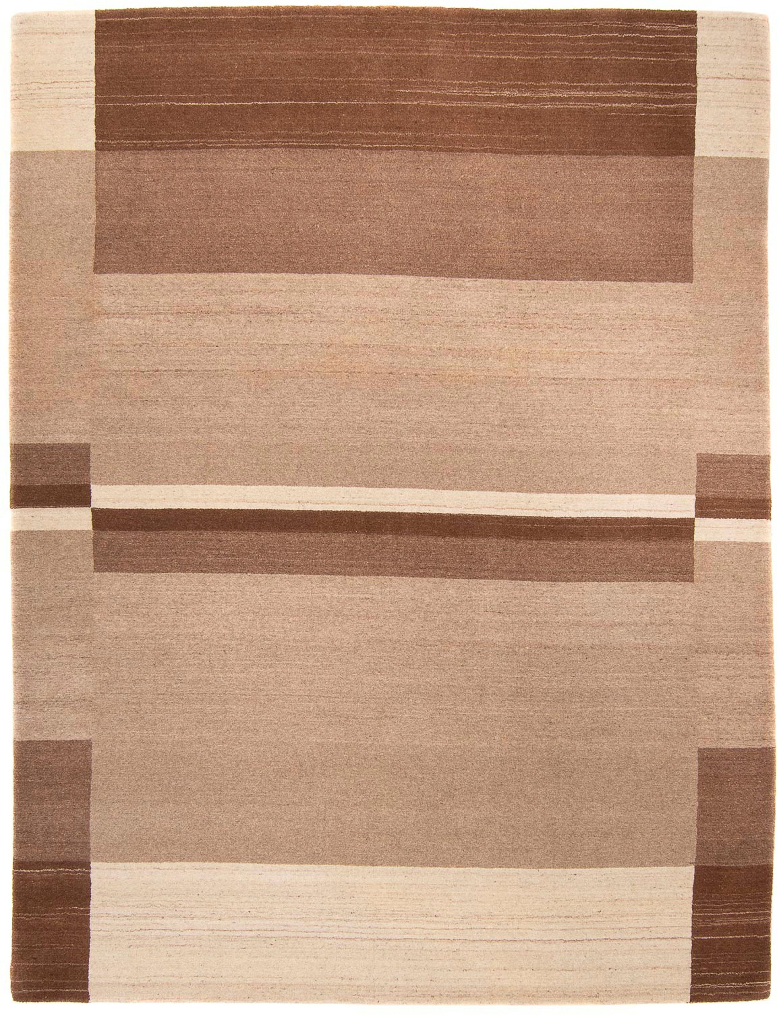 Wollteppich Gabbeh - Loribaft Softy - 233 x 166 cm - mehrfarbig, morgenland, rechteckig, Höhe: 12 mm, Wohnzimmer, Einzelstück | Kurzflor-Teppiche