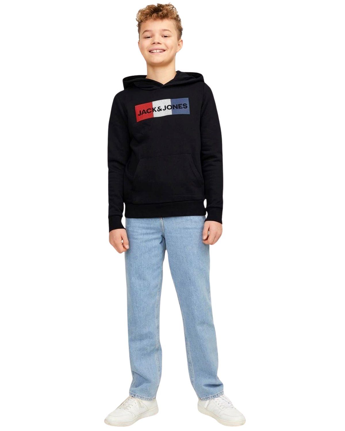 Jack & (Spar Junior Kapuzenpullover Doppelpack 22 Printaufdruck Set, Pullover Doppelpack) Mix mit Jones