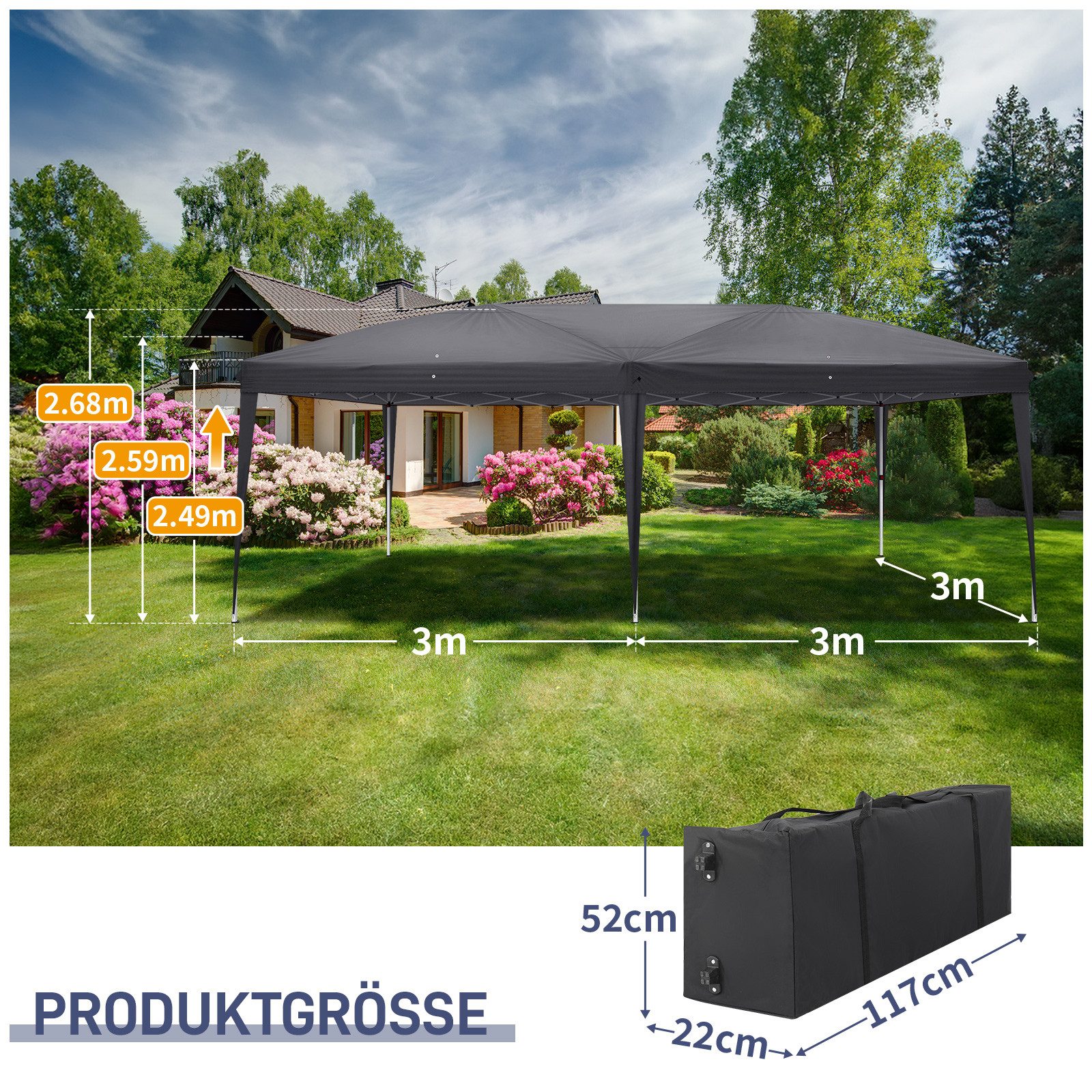 VINGLI Faltpavillon Pop Out Faltpavillon, BxT: günstig online kaufen