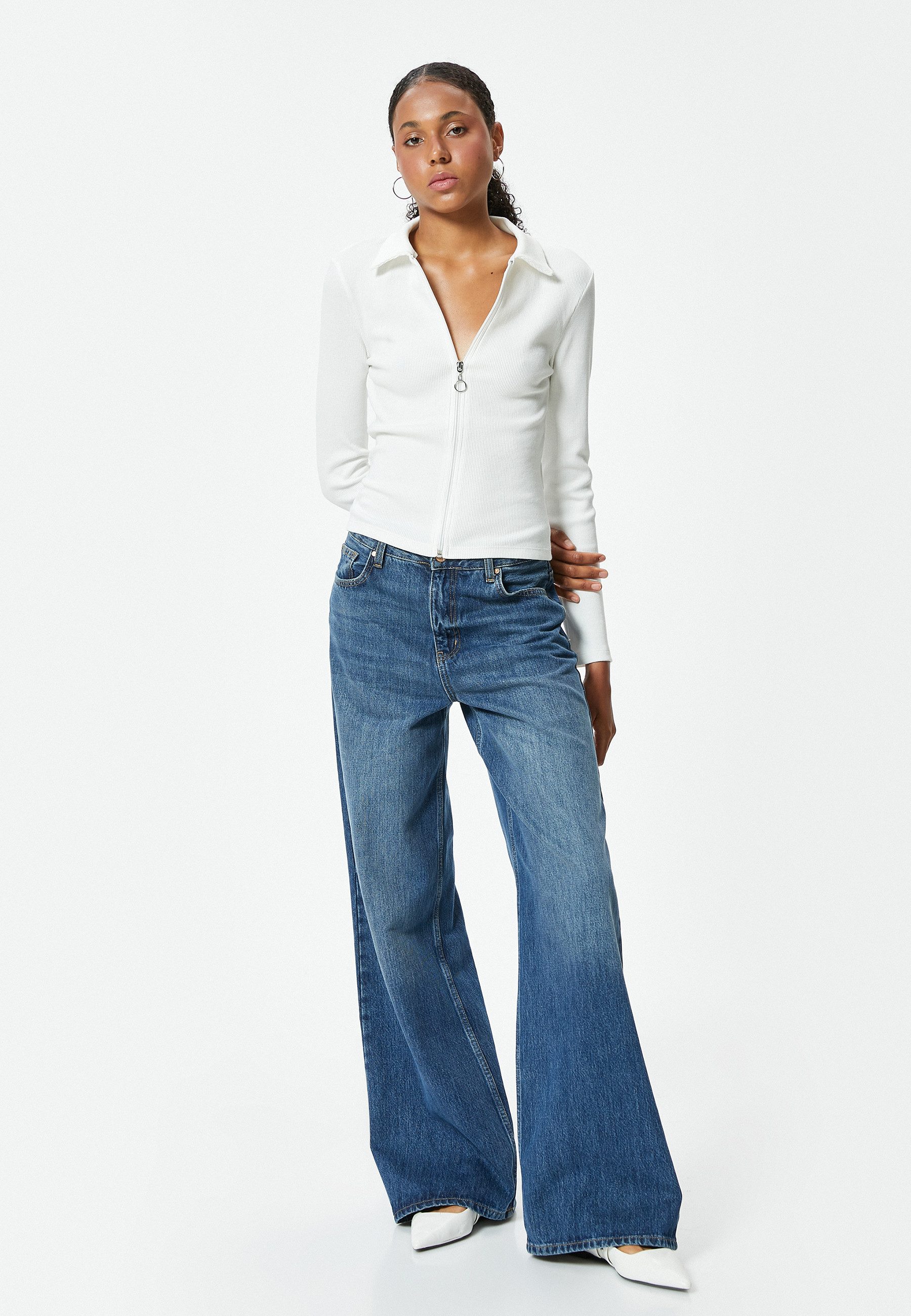 Koton T-Shirt Hemdkragen Langärmelig günstig online kaufen