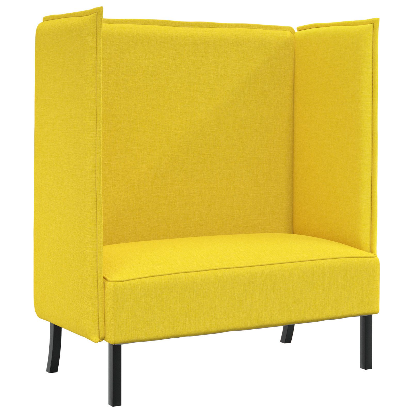 vidaXL Sofa Hochlehnsessel Hellgelb 109x56x121 cm günstig online kaufen