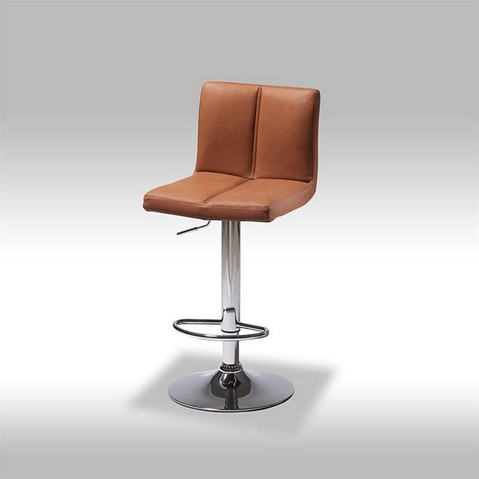 ebuy24 Barhocker »2er Set Calo Barhocker in hellbraunen Kunstleder