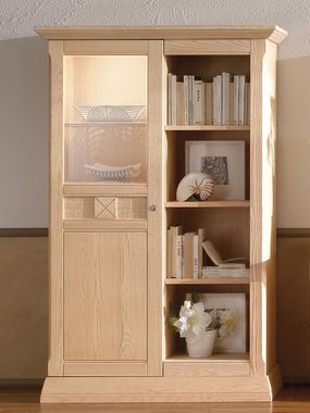 Casamia Schranksystem Wohnzimmer Schrank Set Wohnwand Vienna B320xH156cm Pinie massiv