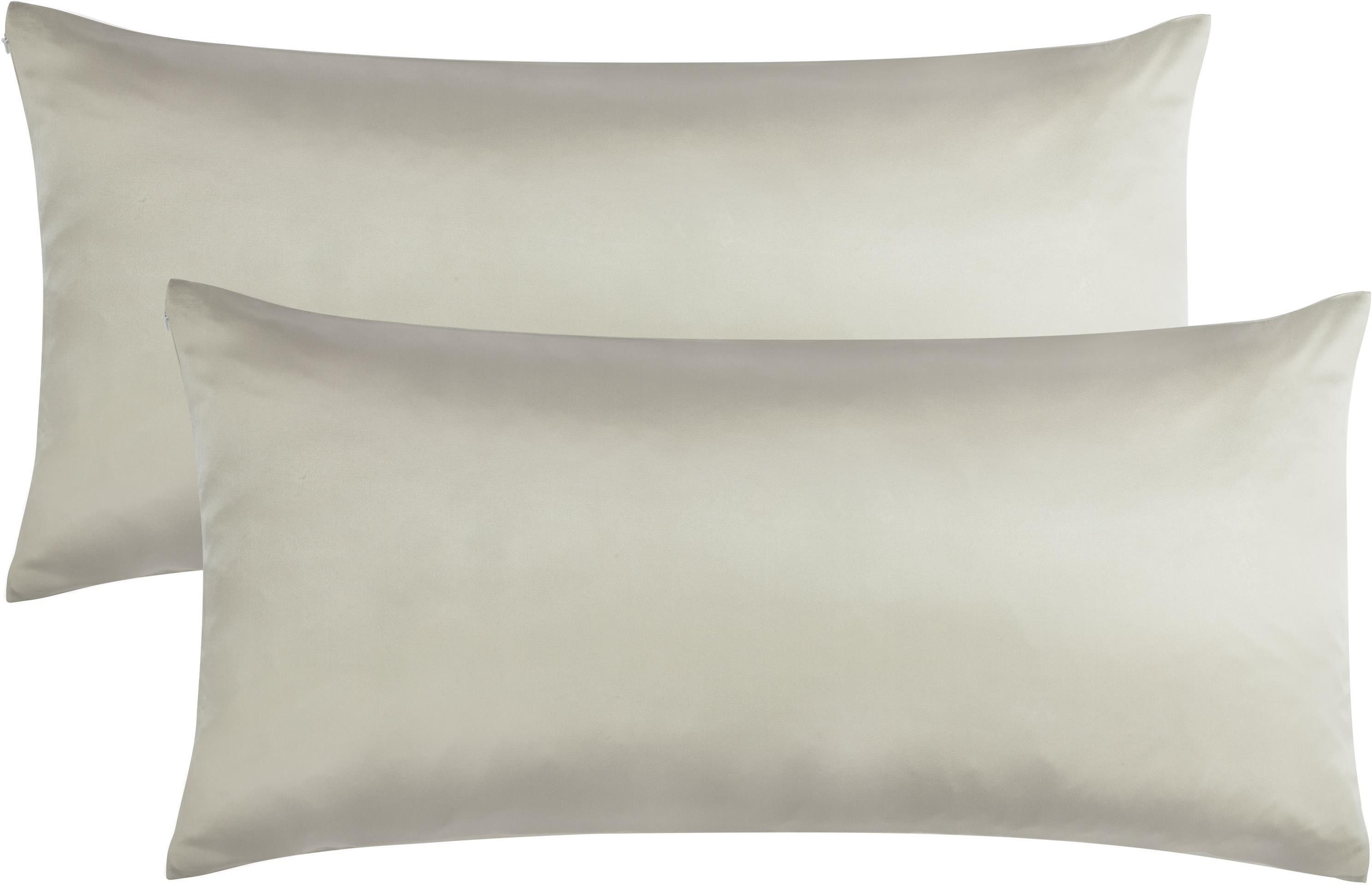 Aspero Kissenbezüge 2x Seiden Kissenbezüge 40x80 cm Alia, Haut- und haarschonendes Material